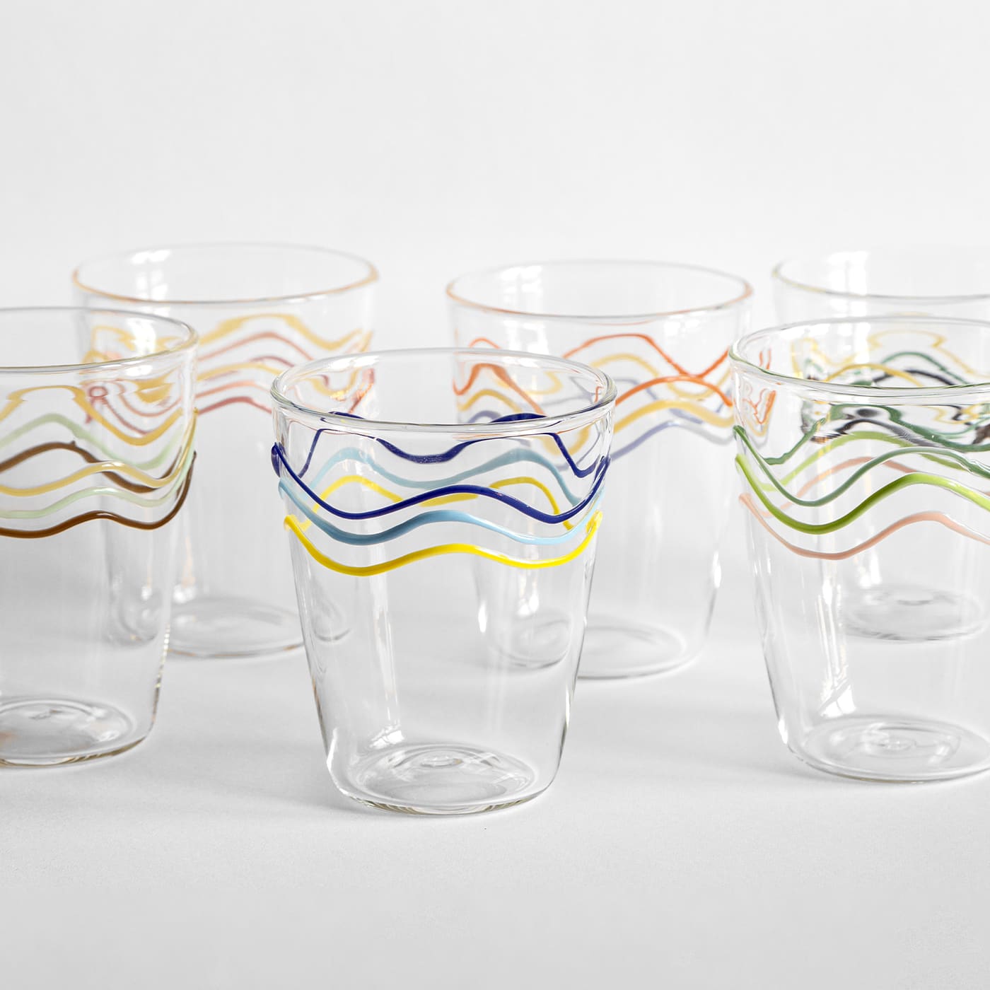 CABINET DE CURIOSITES SET OF 6 WATER GLASSES #1 - Grand Tour by Vito Nesta