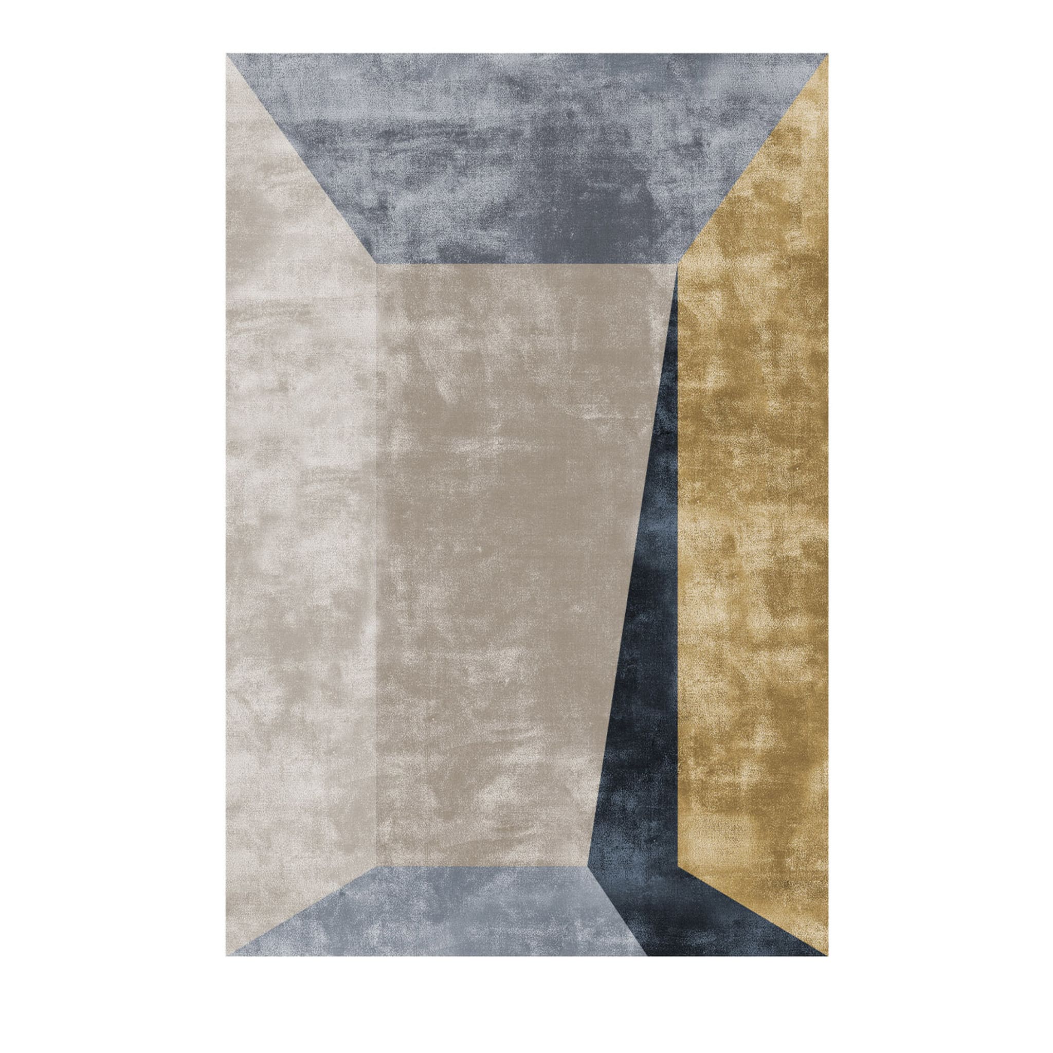 Tapis rectangulaire polychrome Prospettive Gold de Dainelli Studio - Vue principale