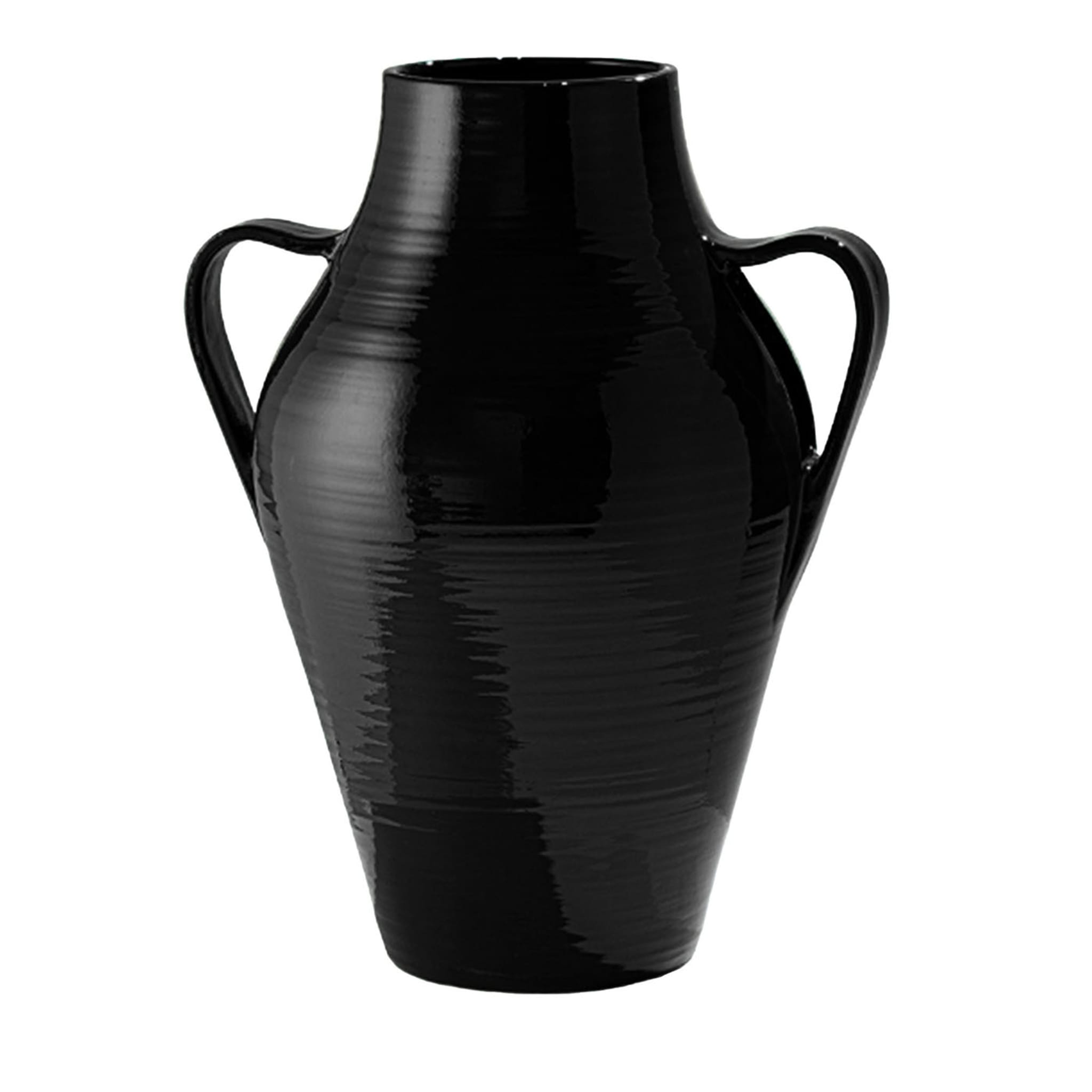 Quartara Black Amphora Vase - Main view