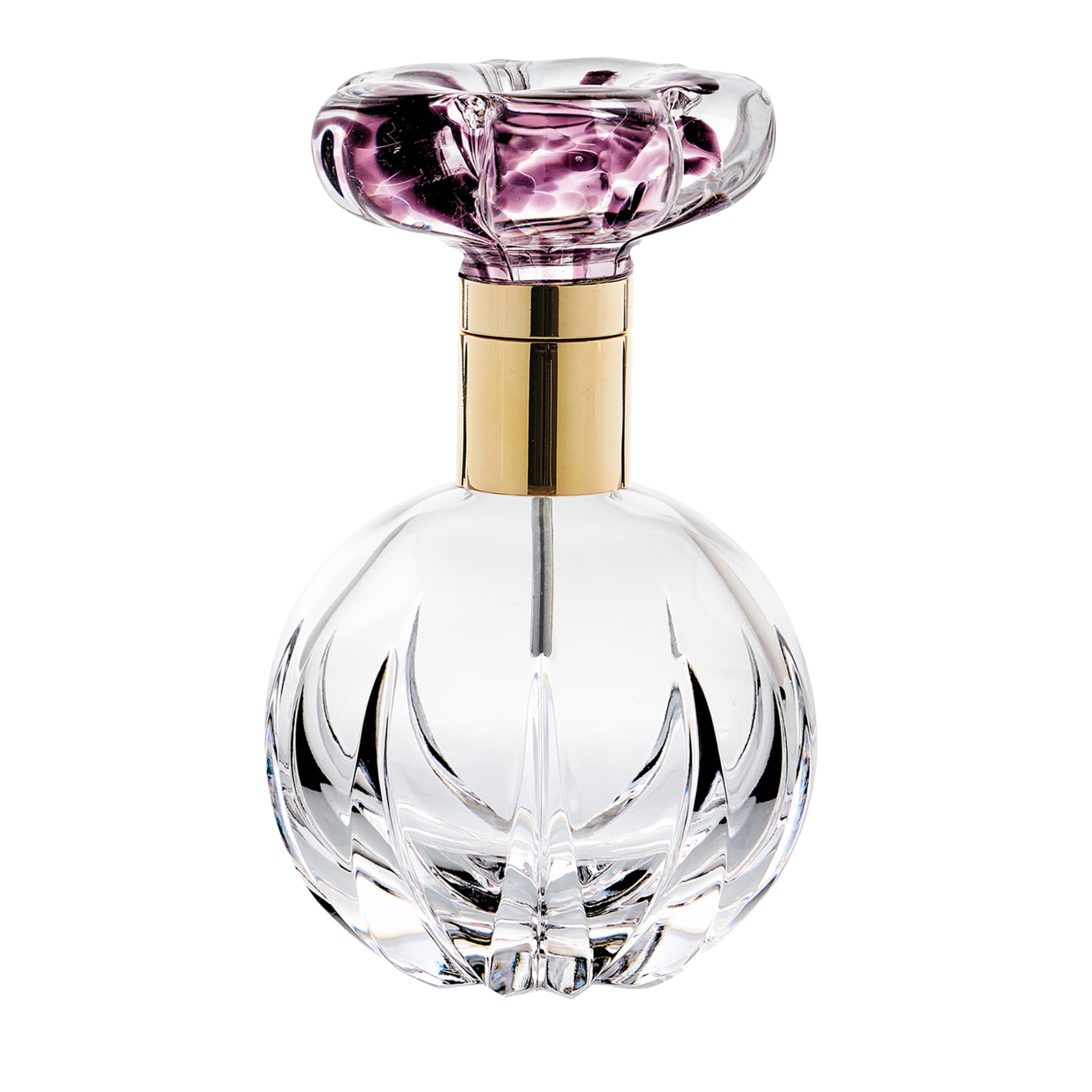 Cistus perfume bottle with amethyst flower - Main view