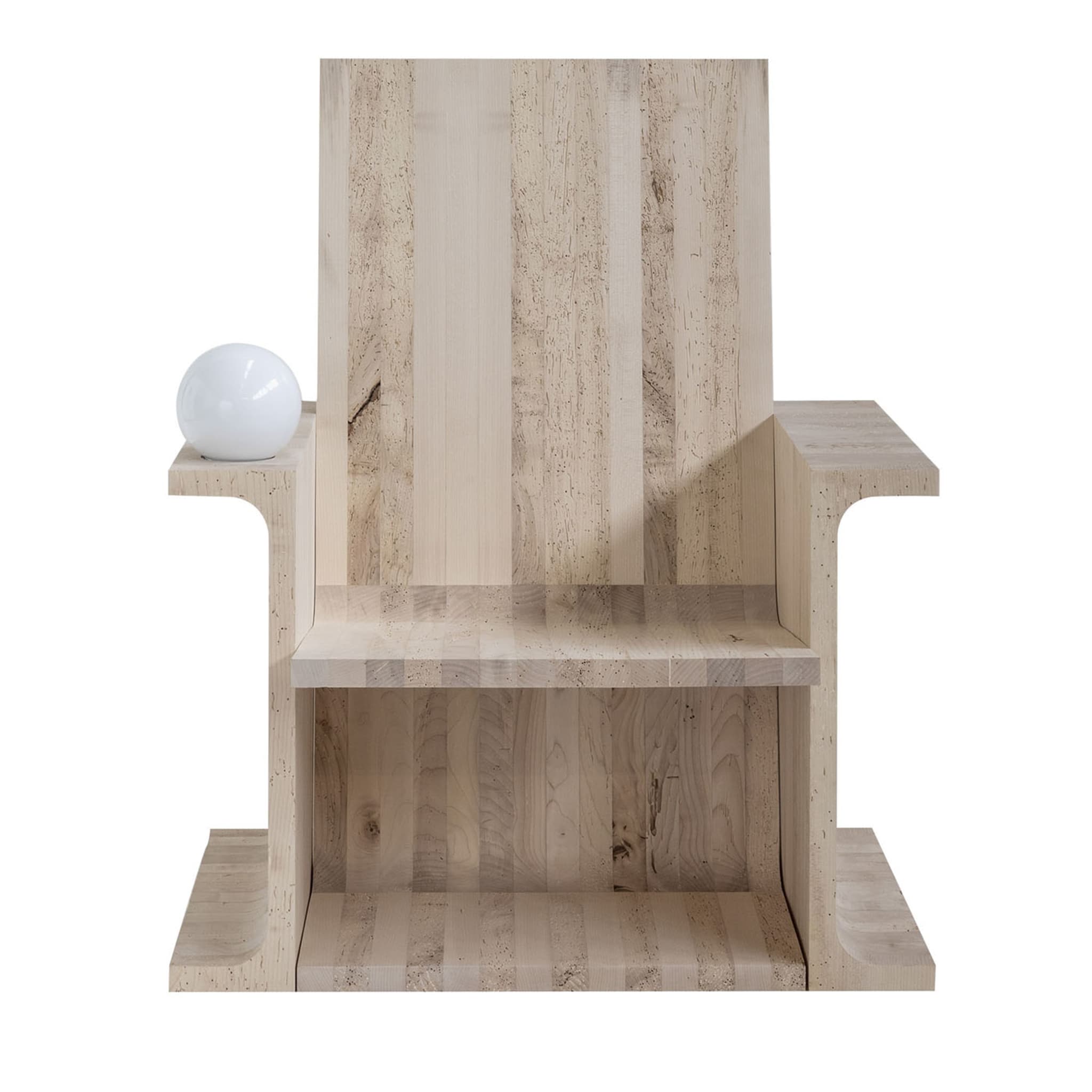 Bookroom Wood Armchair by Gio Tirotto  - Main view