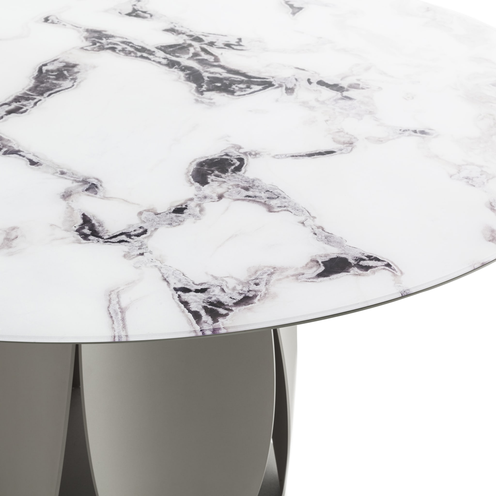 Tulipano Large Round Trinity Marble-Effect Table - Alternative view 2