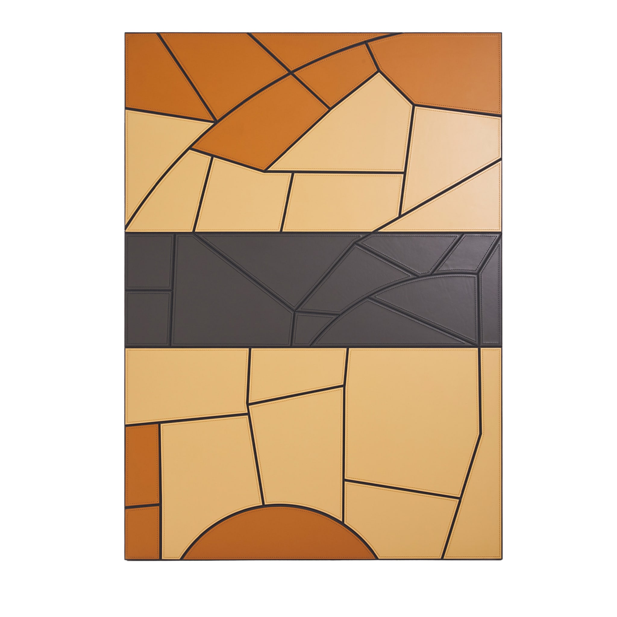 Polychrome Leather Decorative Panel #2 - Main view
