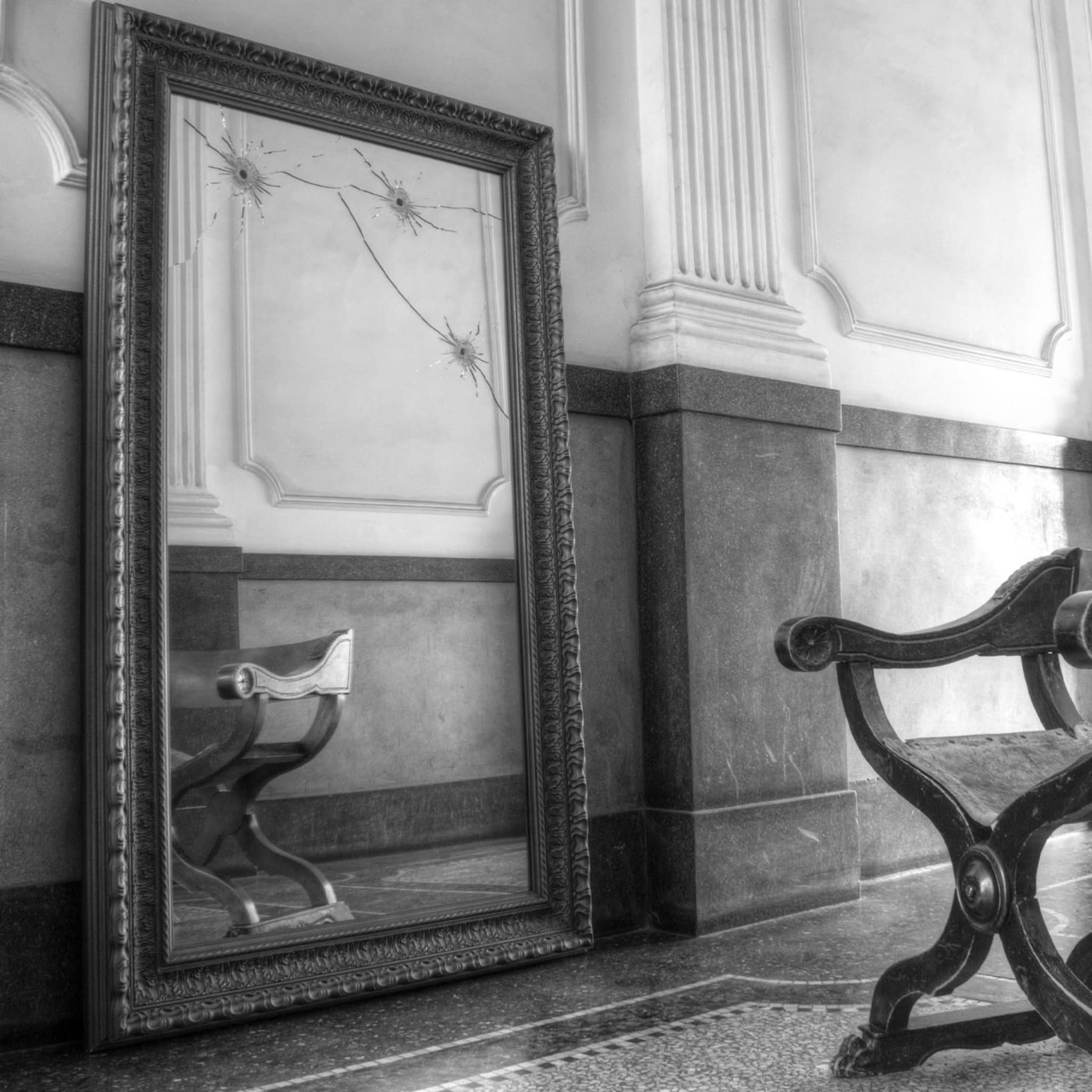 Specchio da parete rettangolare grigio Seven Years - Vista alternativa 2