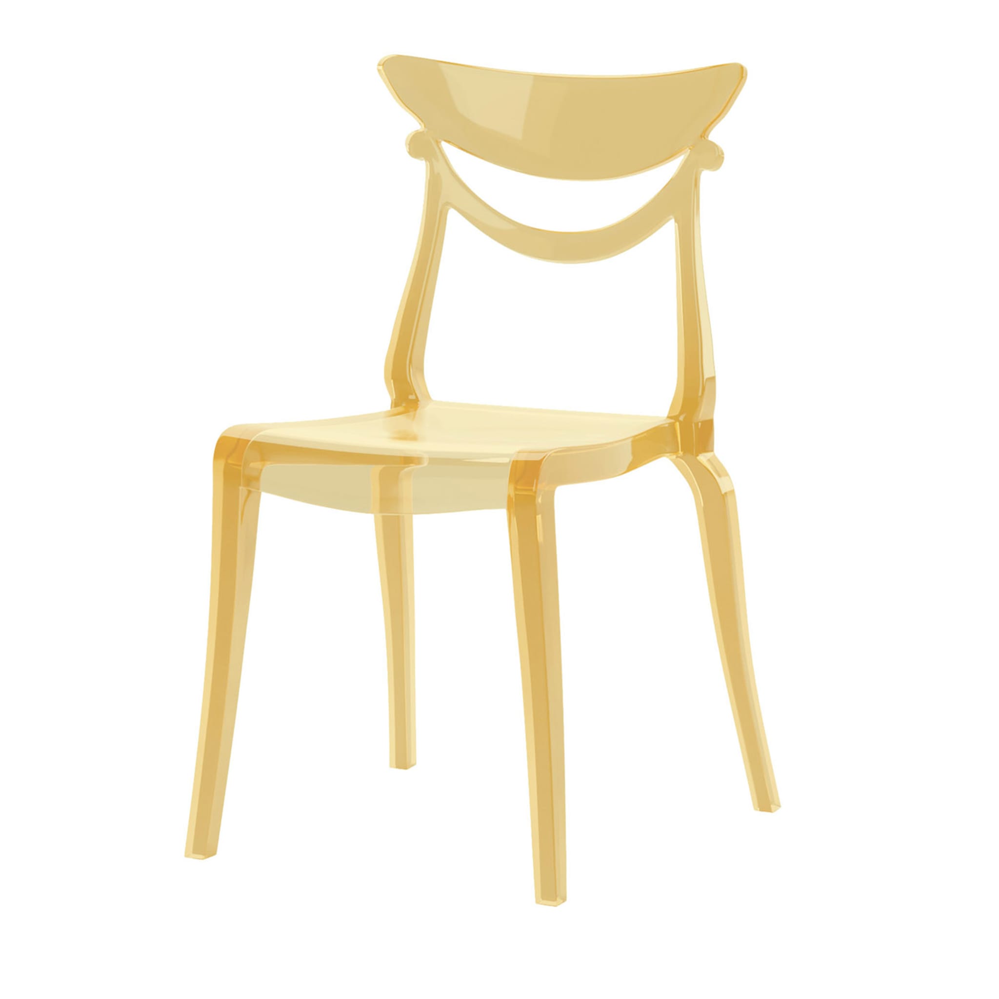 Set Of 4 Yellow Marlene Chairs - Main view