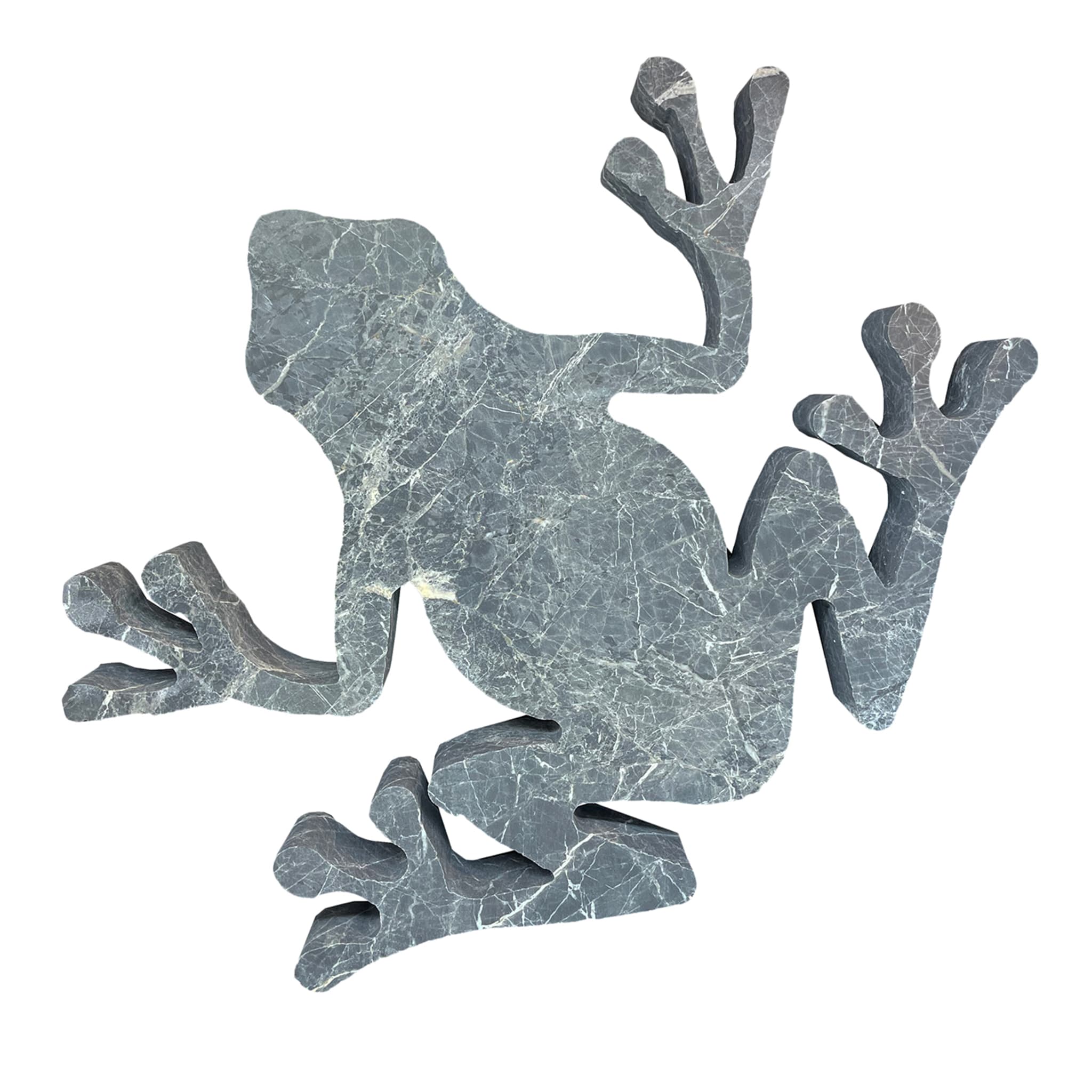 Bob Frog-Shaped Silver Sculpture - Main view