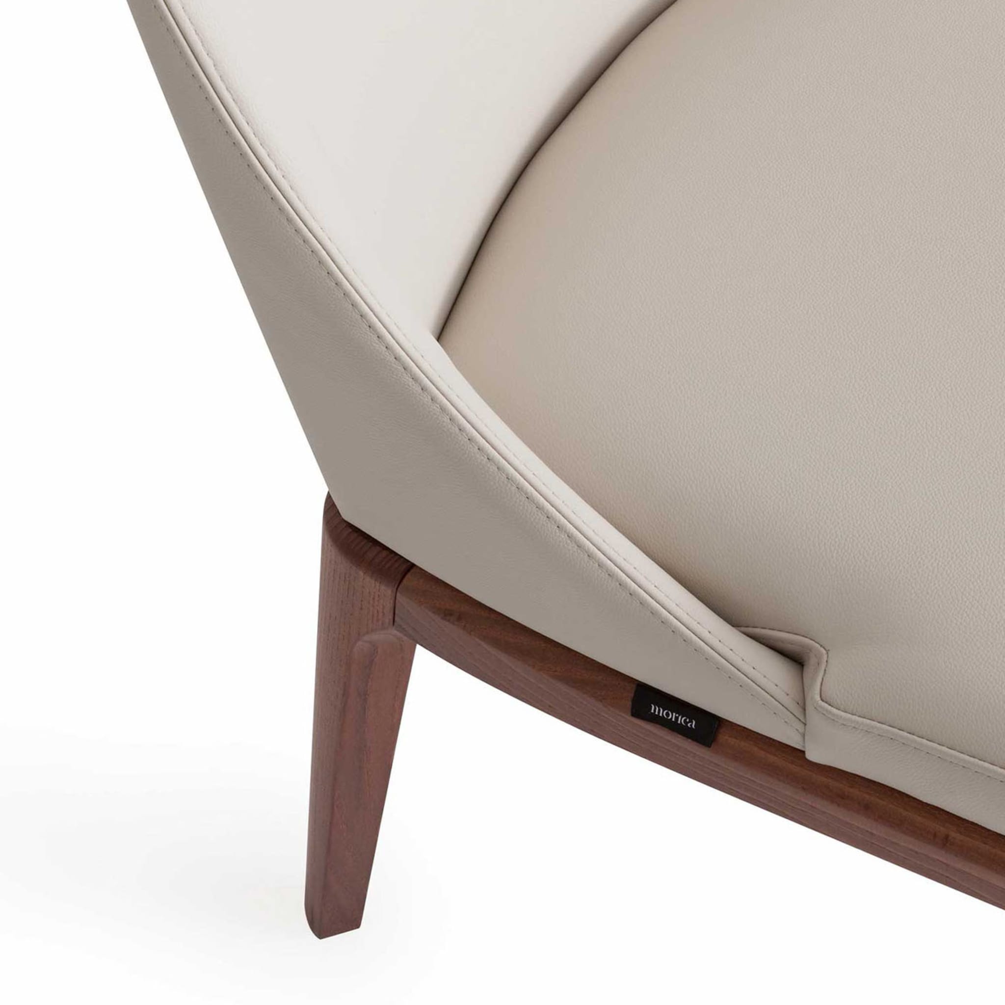 Antigona White Leather Chair - Alternative view 4
