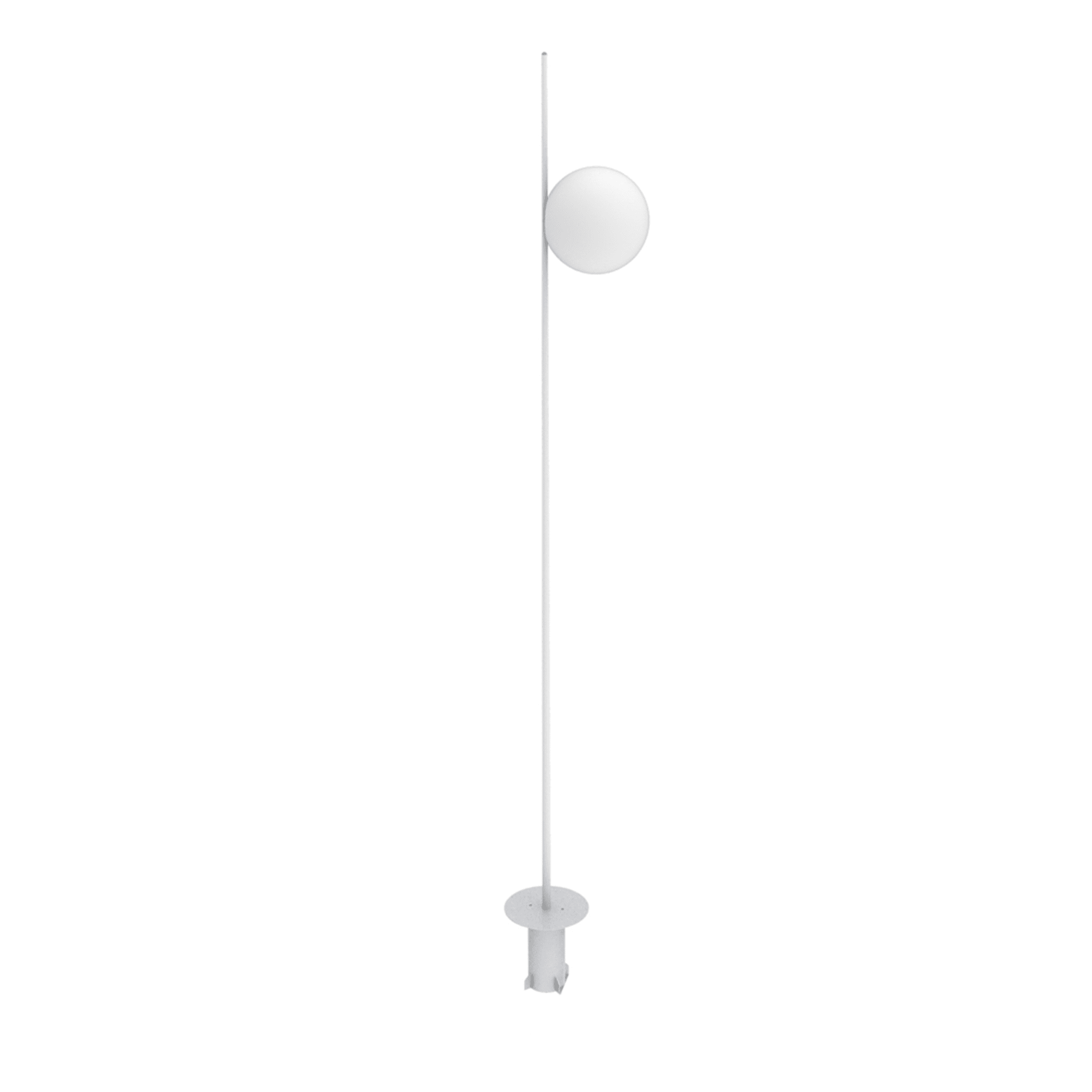 Atmosphere White Small Outdoor Floor Lamp #2 - Vue principale