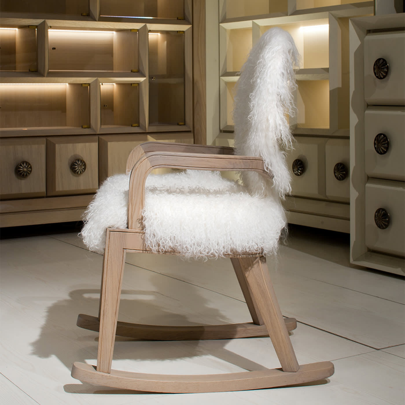 Fuzzy best sale rocking chair