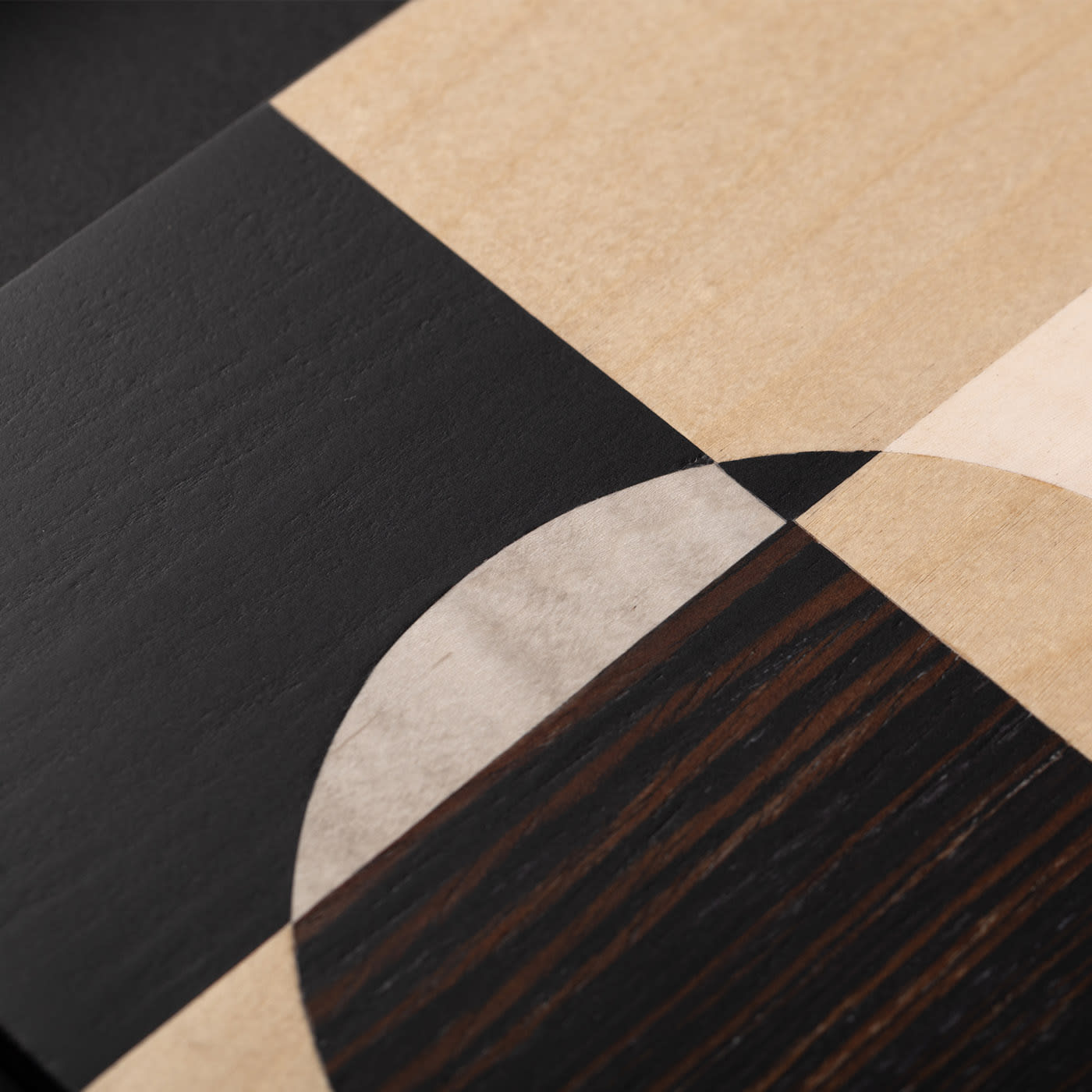 Geometric Wood Inlaid Decorative Panel - Tarsie Turri