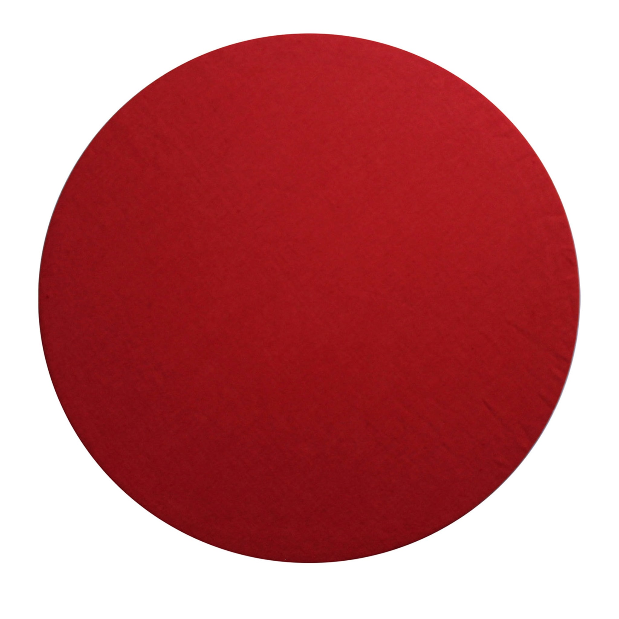 Mantel individual redondo Cuffiette rojo intenso - Vista principal