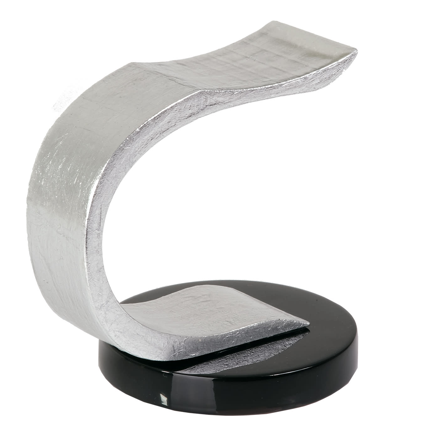 MT Silver Leaf and Black Resin Watch Stand - Maurizio Time