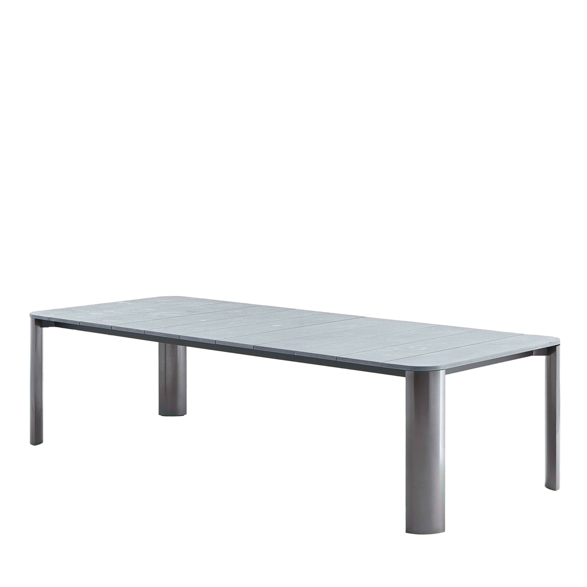 Outodoor Rectangular Gray Dining Table - Main view