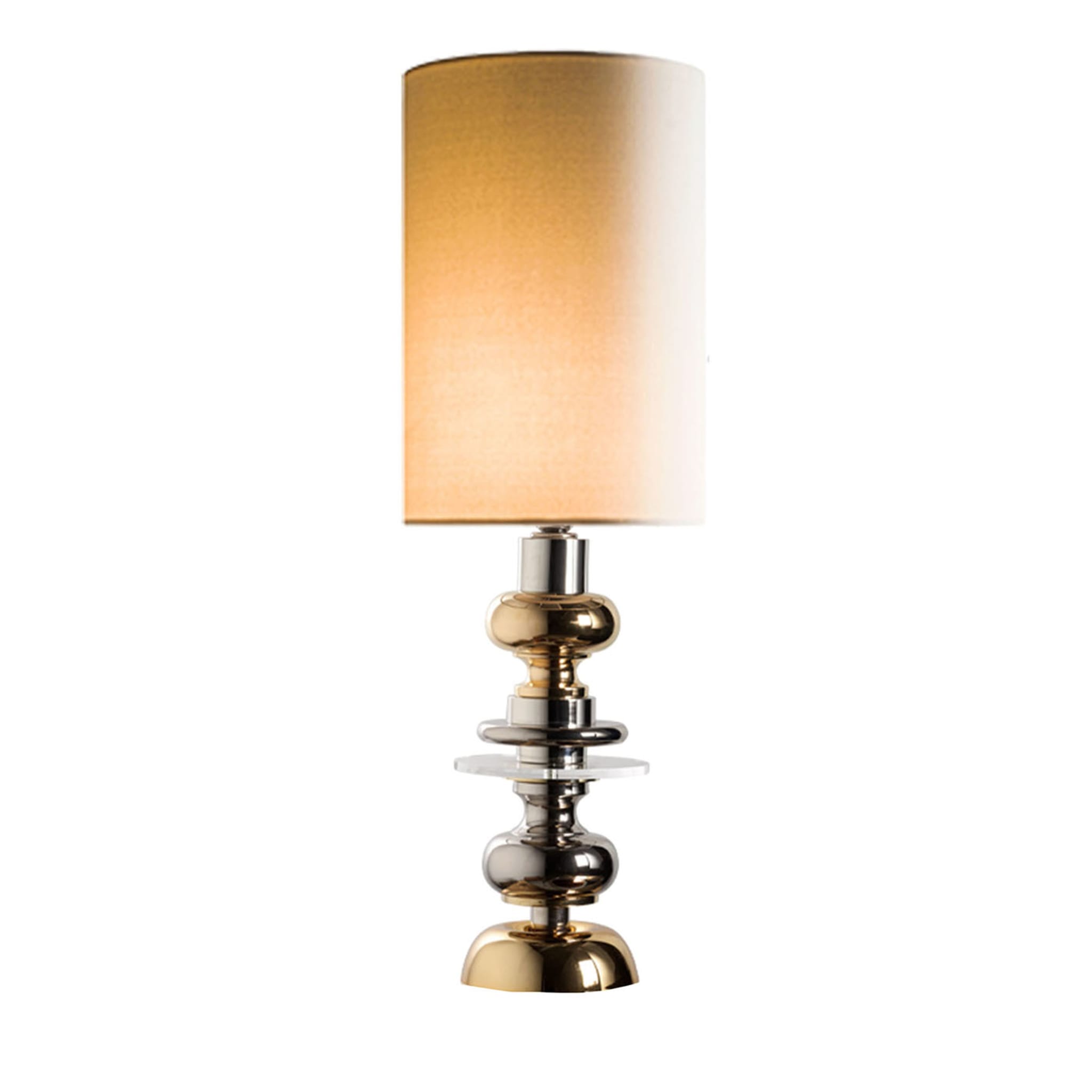 CL2088/1 Golden & Nickel Table Lamp - Main view