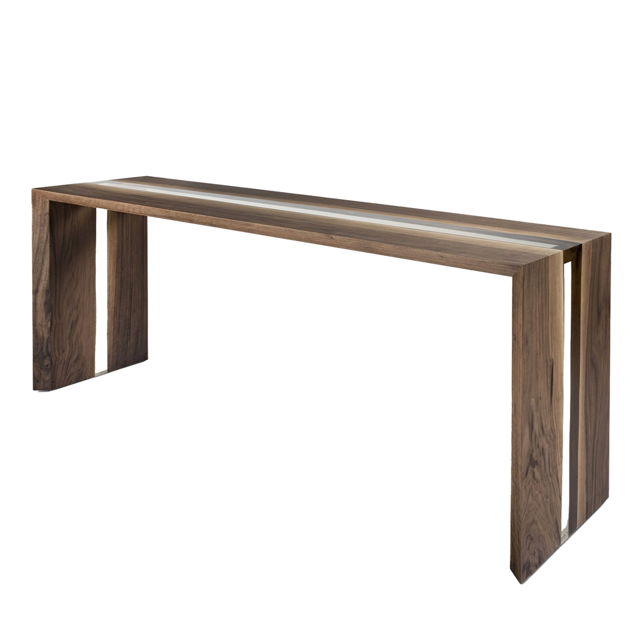 Frame Resin Walnut Console by C.R. & S. Riva 1920 - Main view