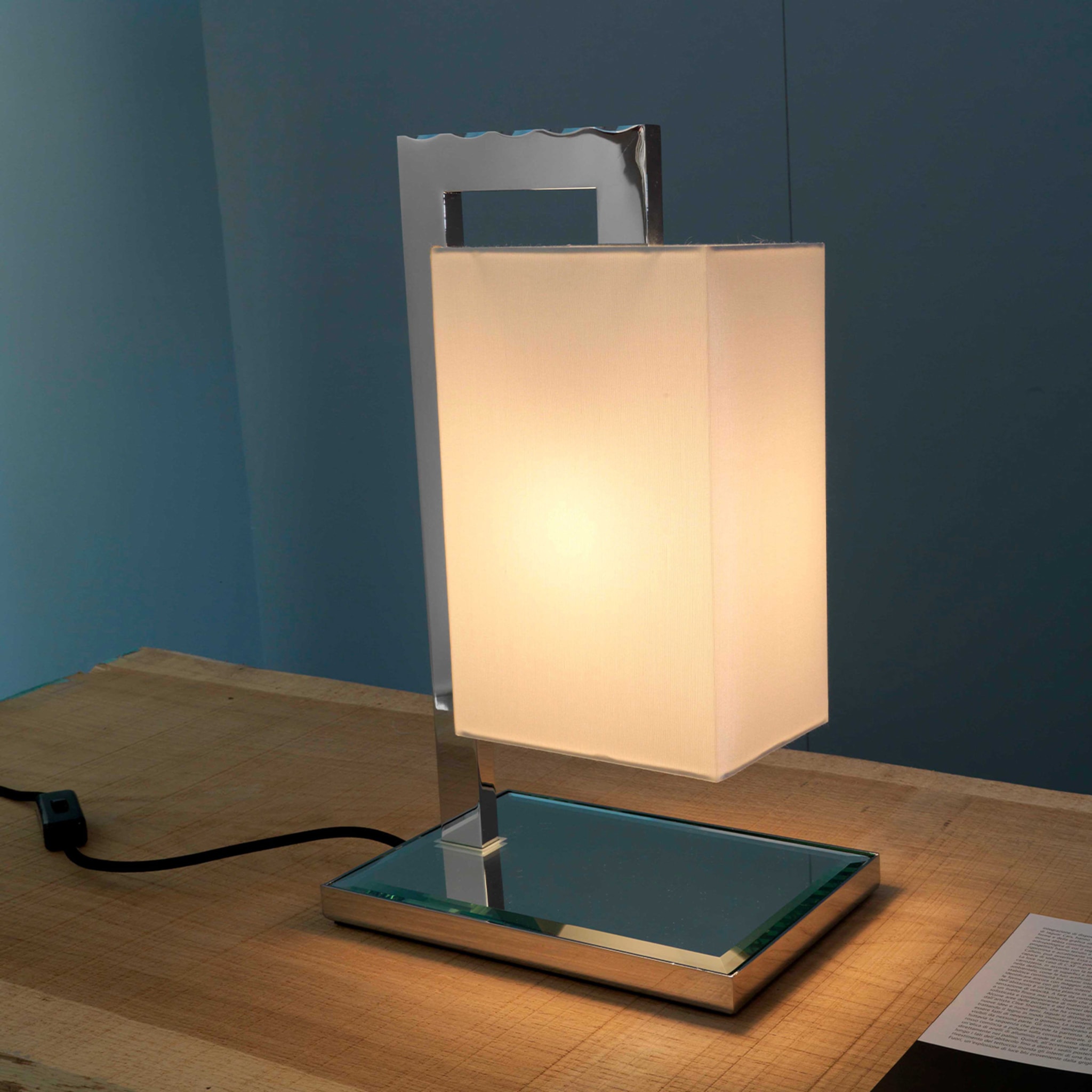 Coco Deluxe Nickel Table Lamp - Alternative view 1
