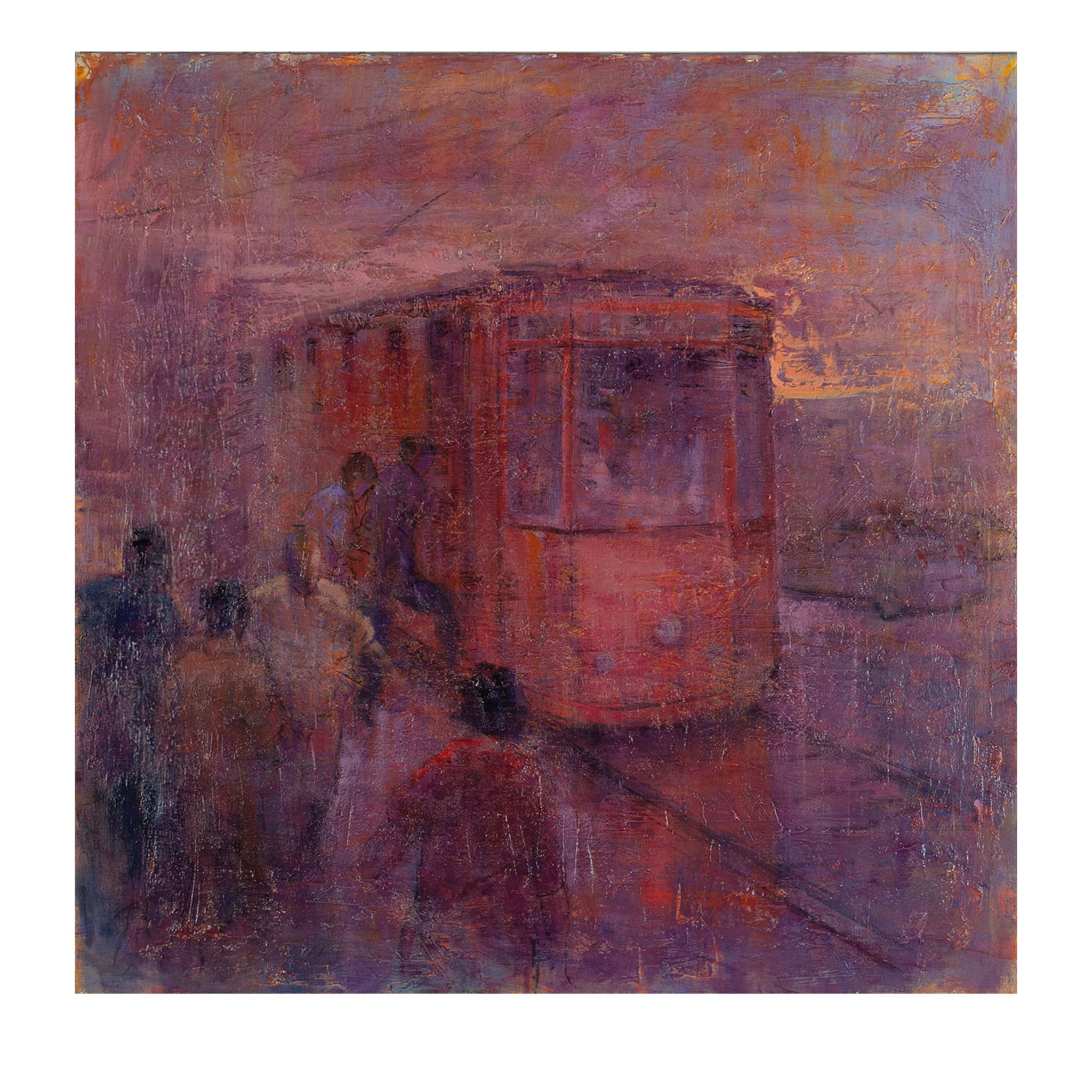 Il Tram Peinture de Renato Criscuolo - Vue principale