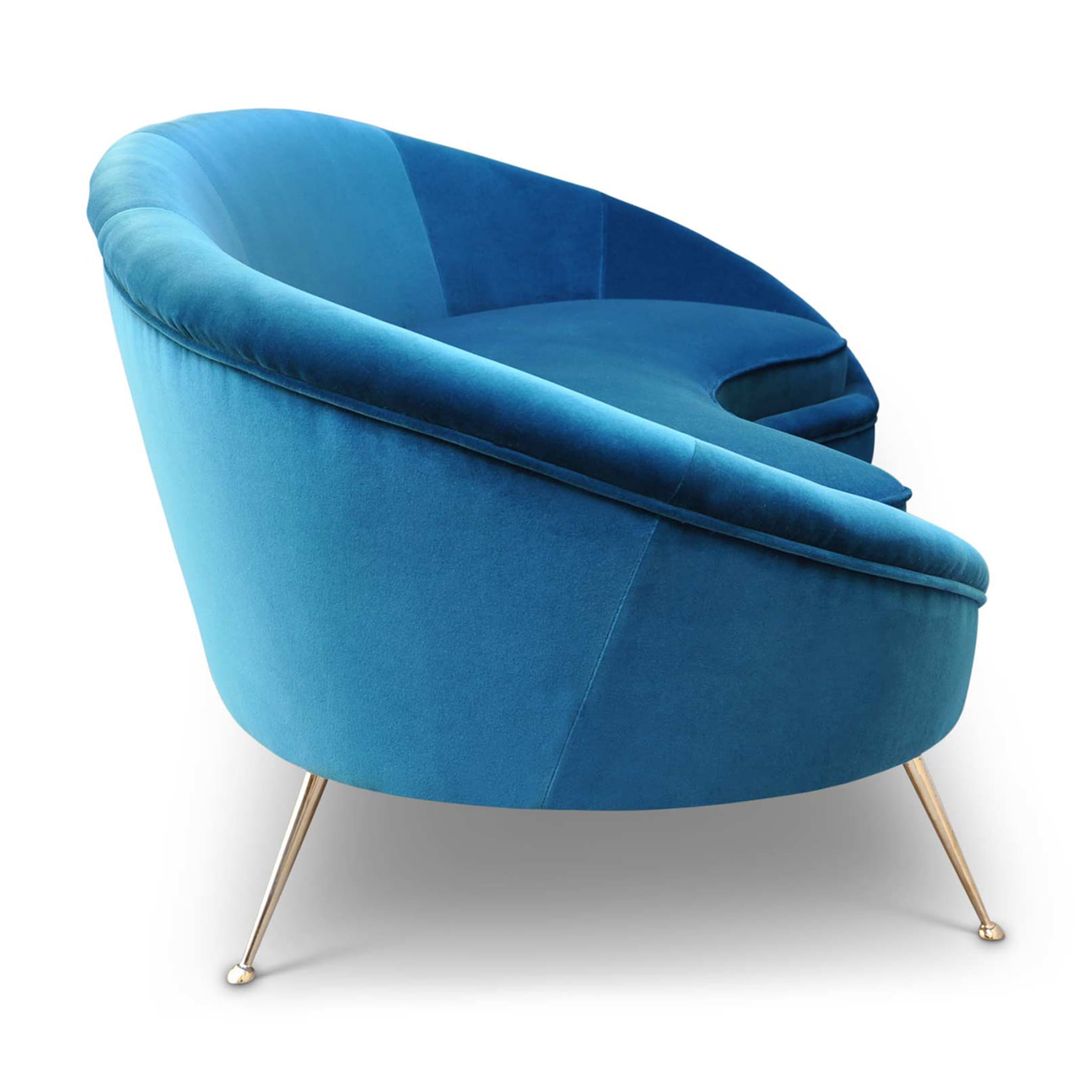 Ico Blue Curved Sofa 220 - Alternative view 1