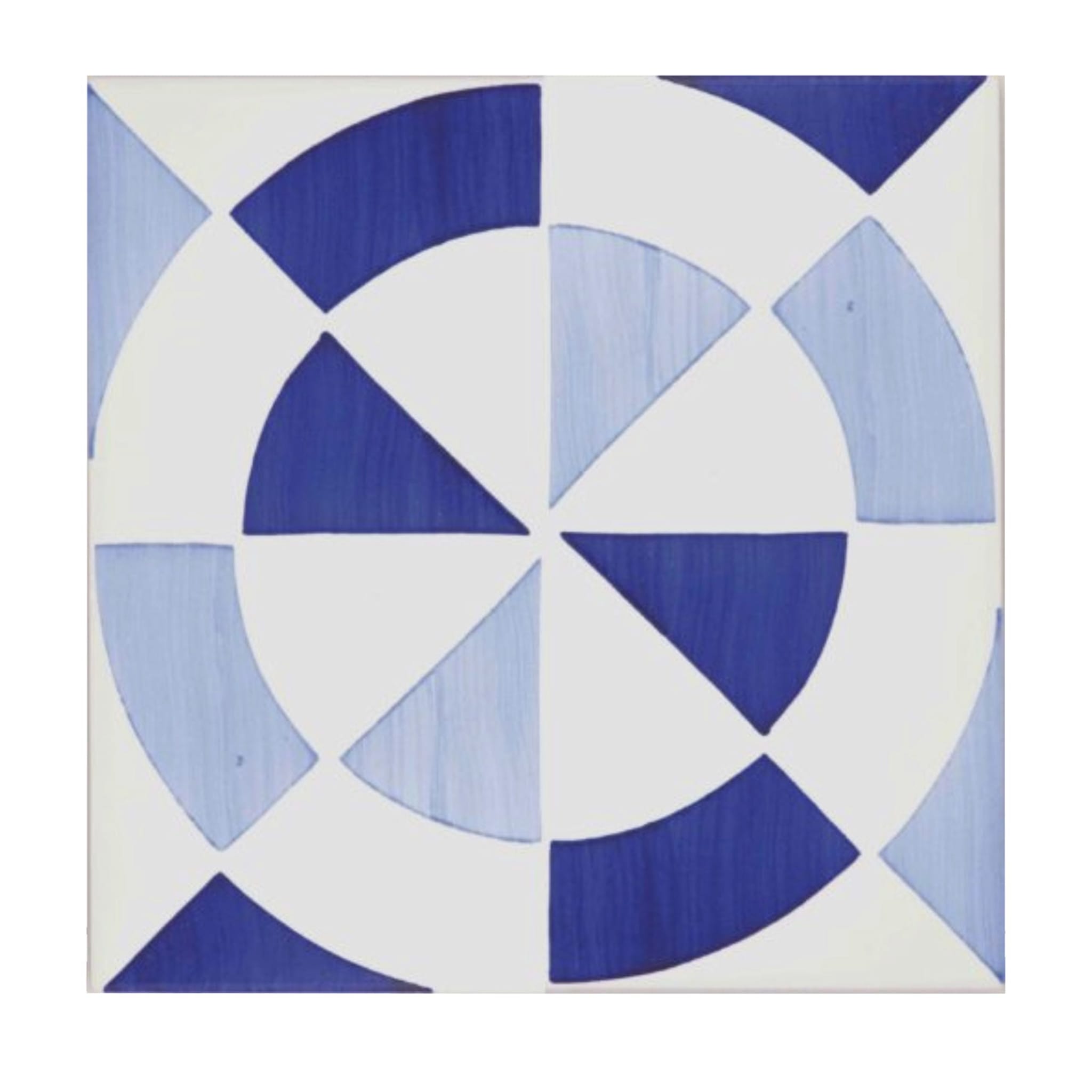 Set of 25 Bauhaus Blue Type 1 Tiles  - Main view