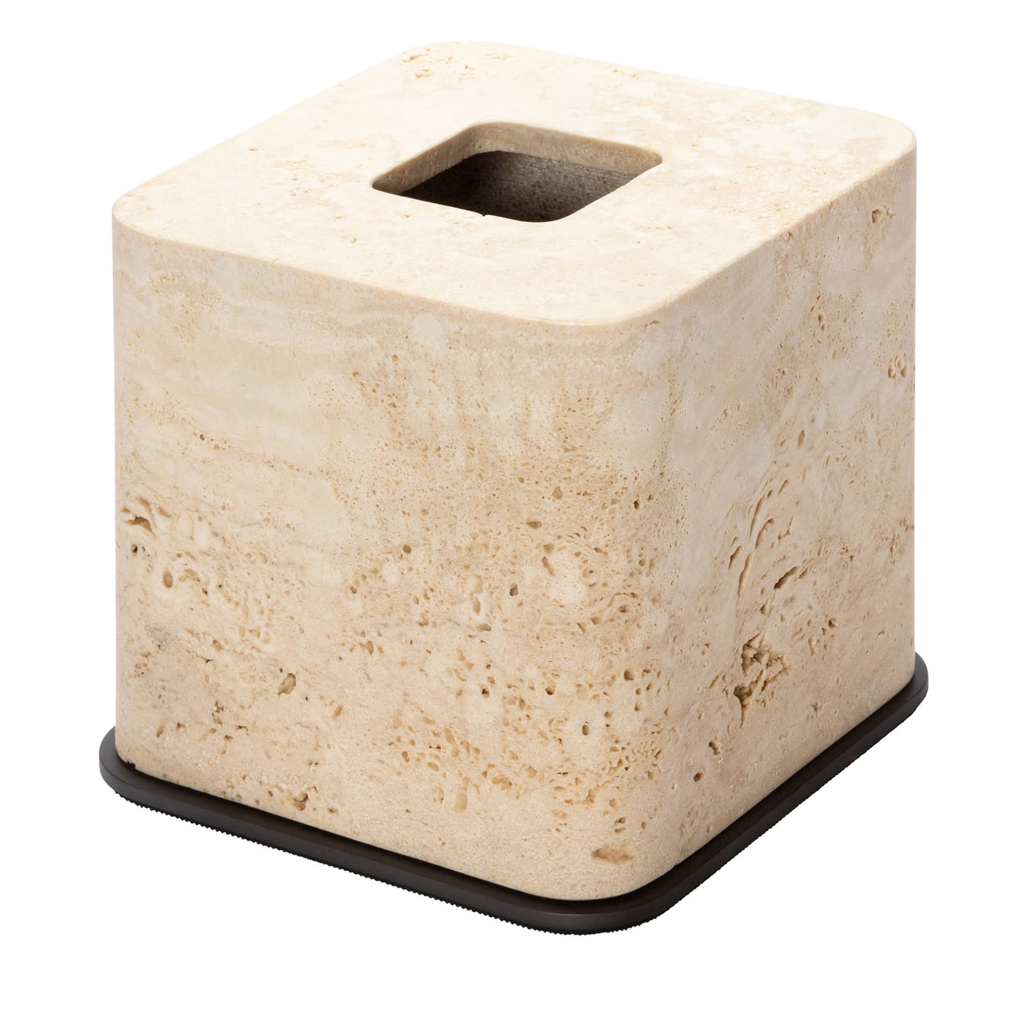 Polo Beige Marble Square Tissue Holder - Main view