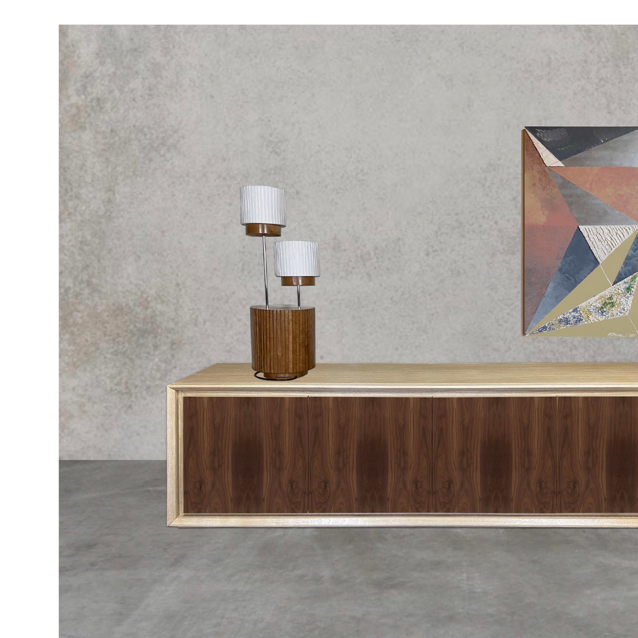 Canaletto 4-türiges Sideboard aus Nussbaum und Durmast von Mascia Meccani - Alternative Ansicht 5