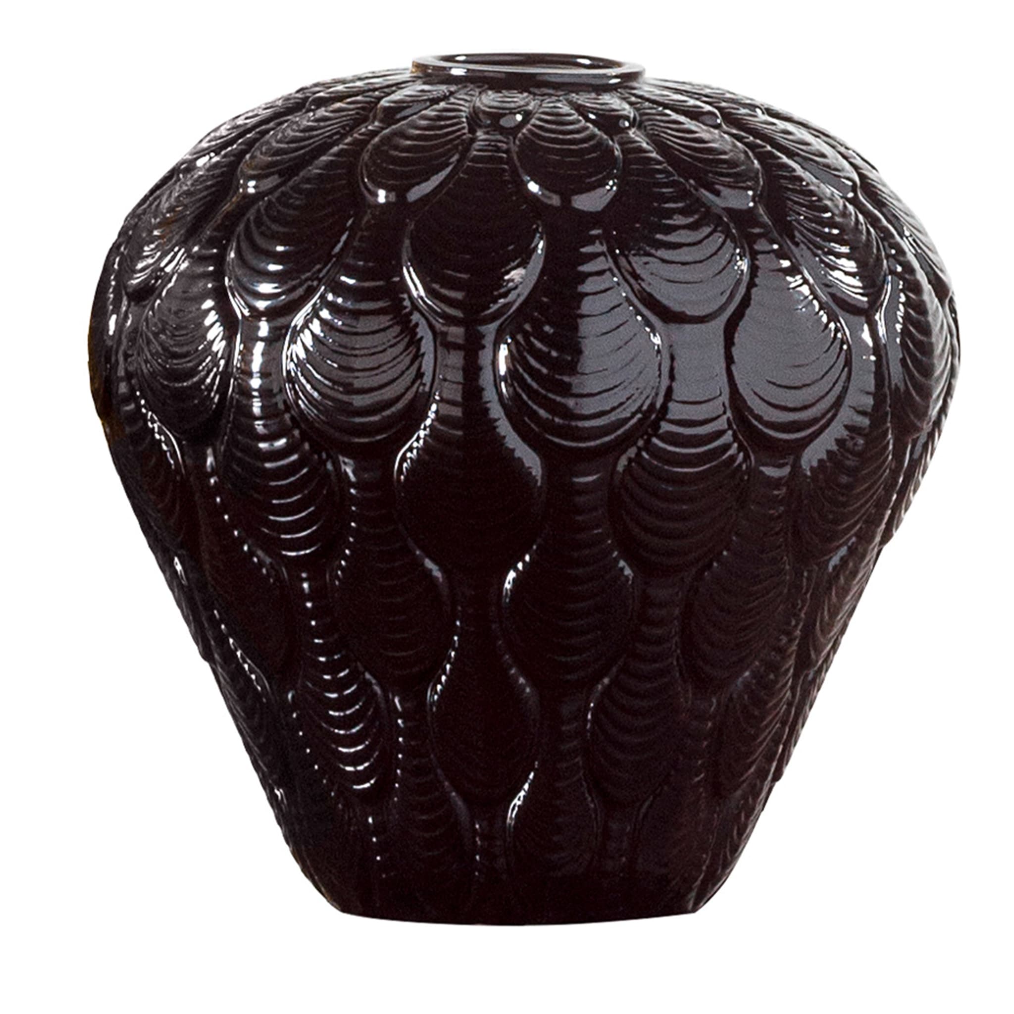 SMALL COQUILLE VASE - BLACK - Main view