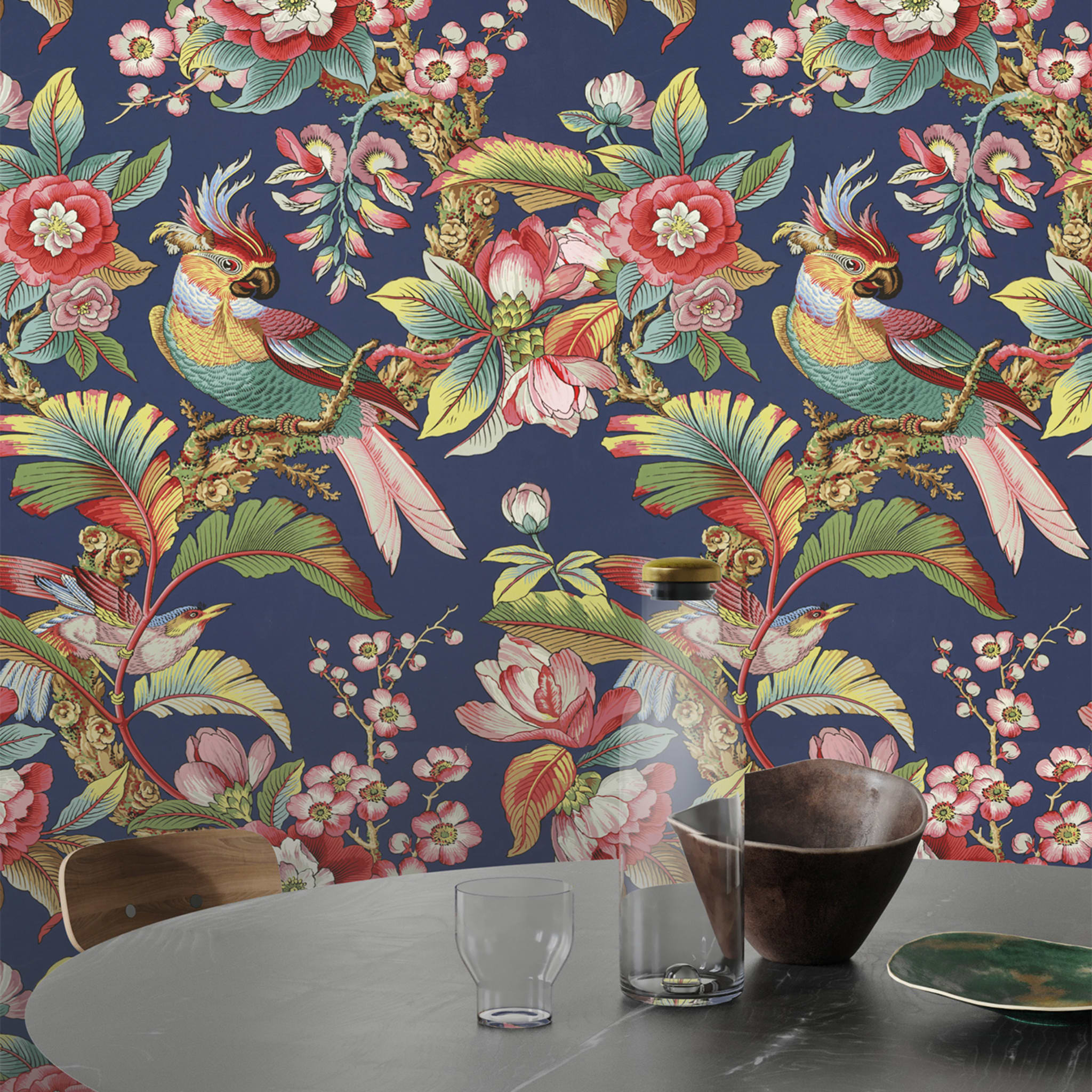 Vintage Asian Chinoiserie Wallpaper - Alternative view 3