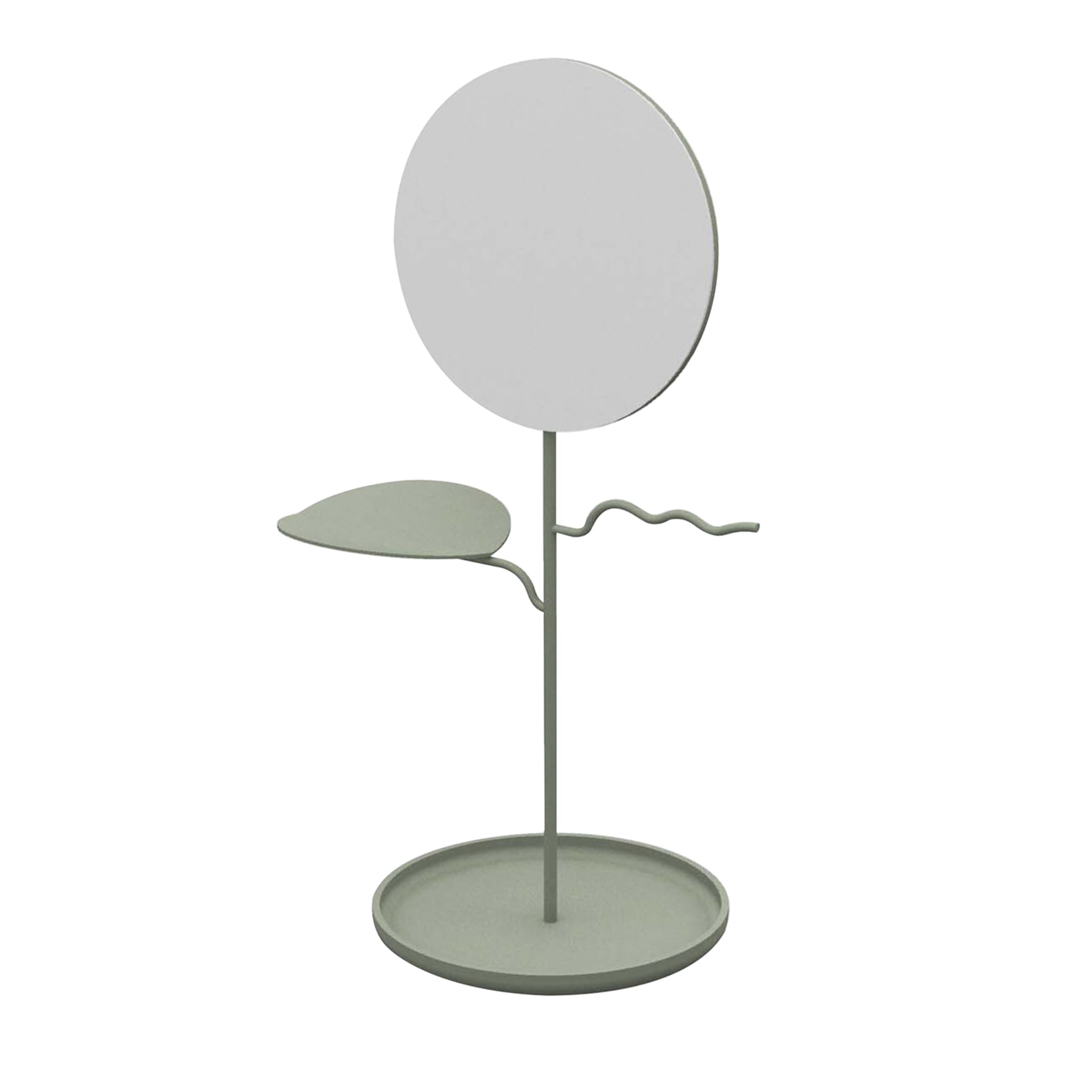 Custode Sage Green Jewelry Stand with Mirror - Main view