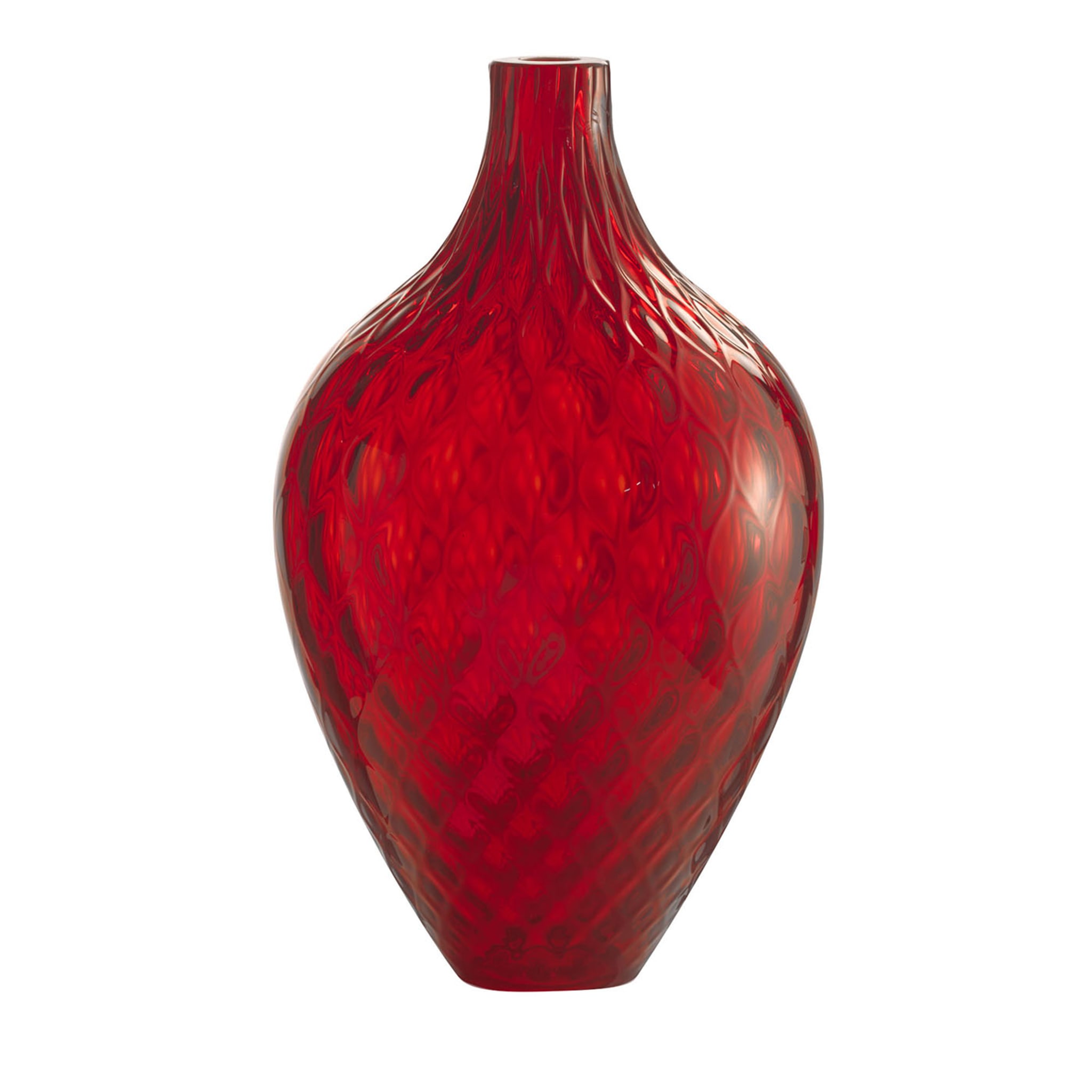 Samarcanda Tall Balloton Red Decorative Vase - Main view