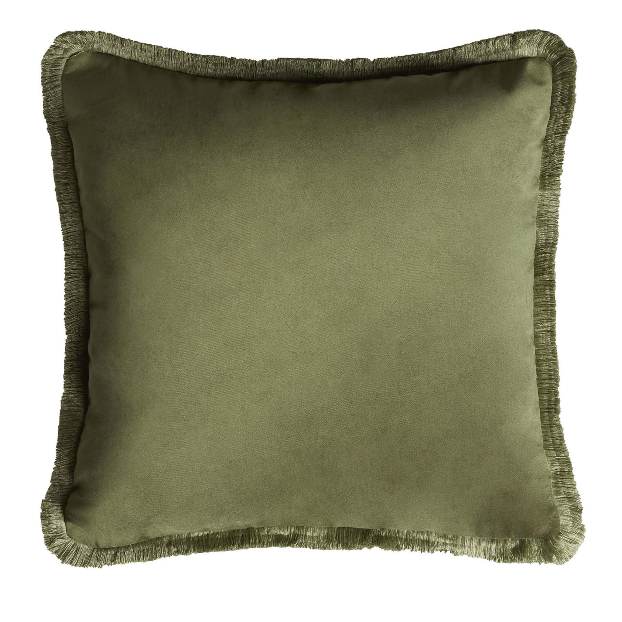 Cuscino in velluto verde Major Collection - Vista principale