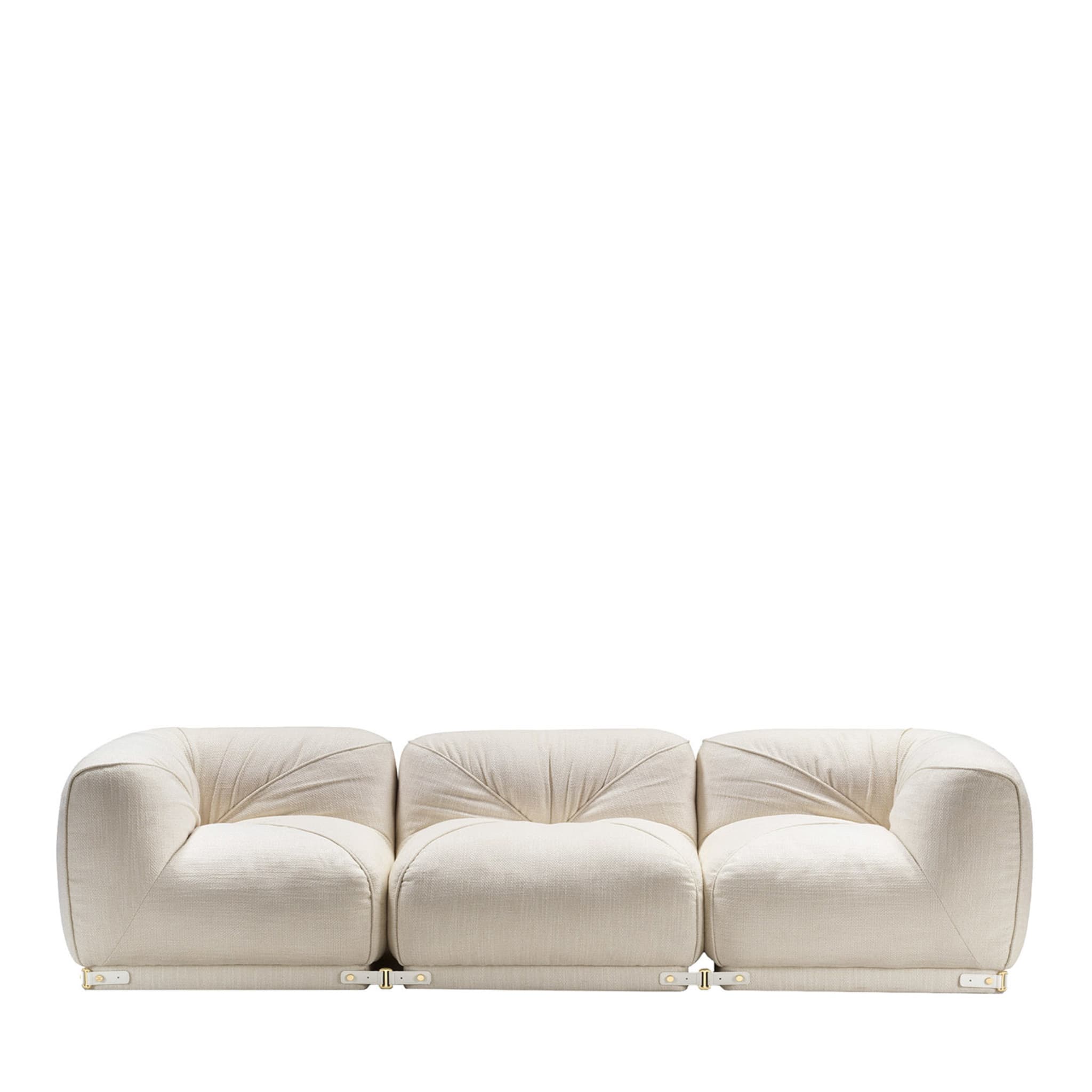 Leisure 3-sitzer weißes sofa by Lorenza Bozzoli - Hauptansicht