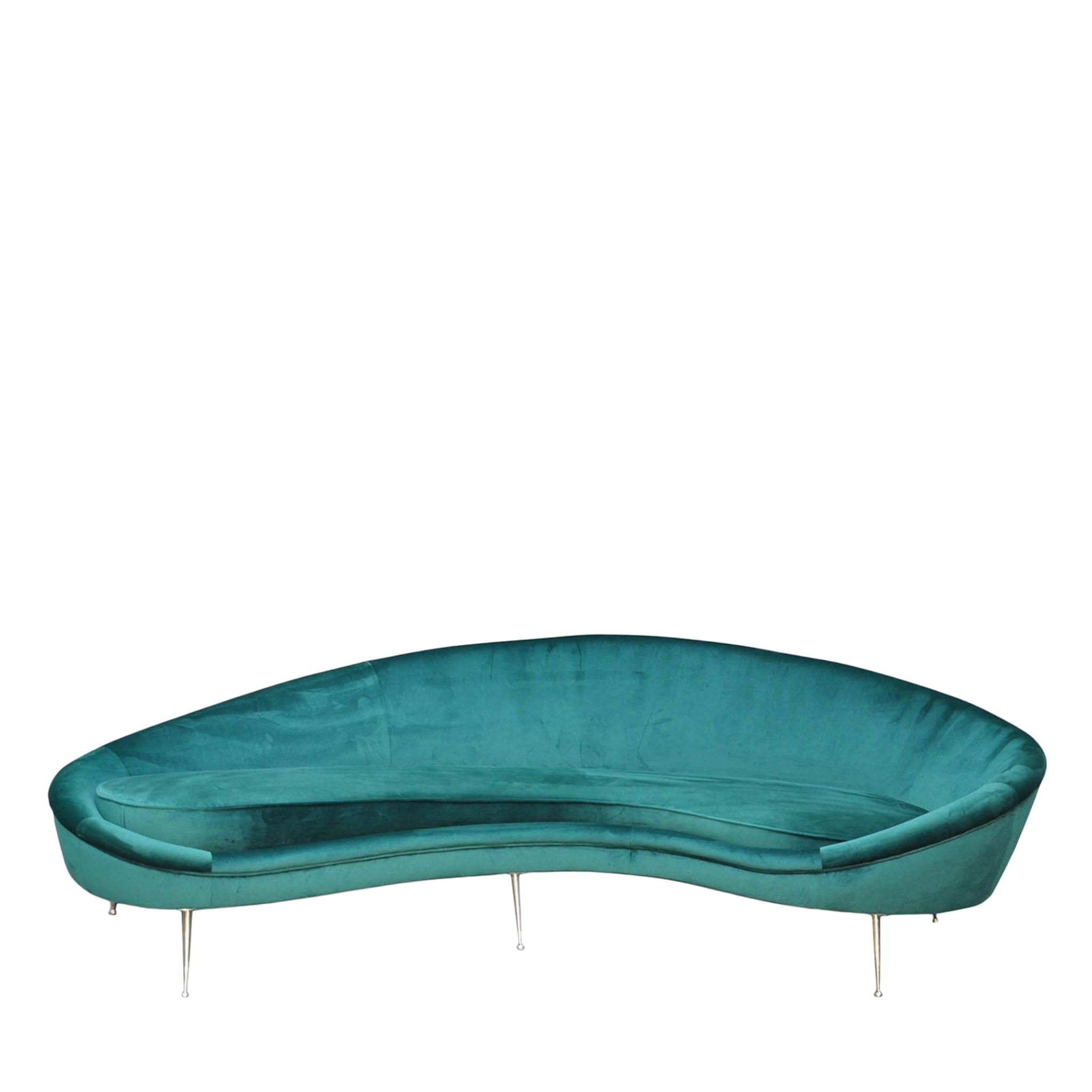Ico Green Curved Sofa - Main view