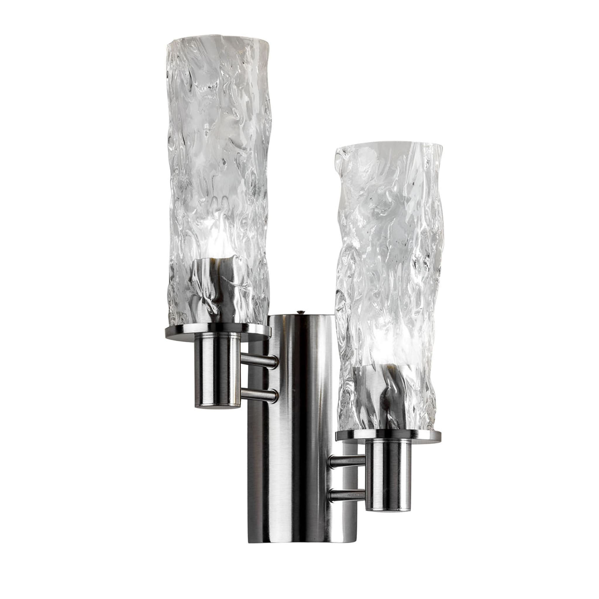 Wall Sconce With Two Blown Glass Elements - Main view