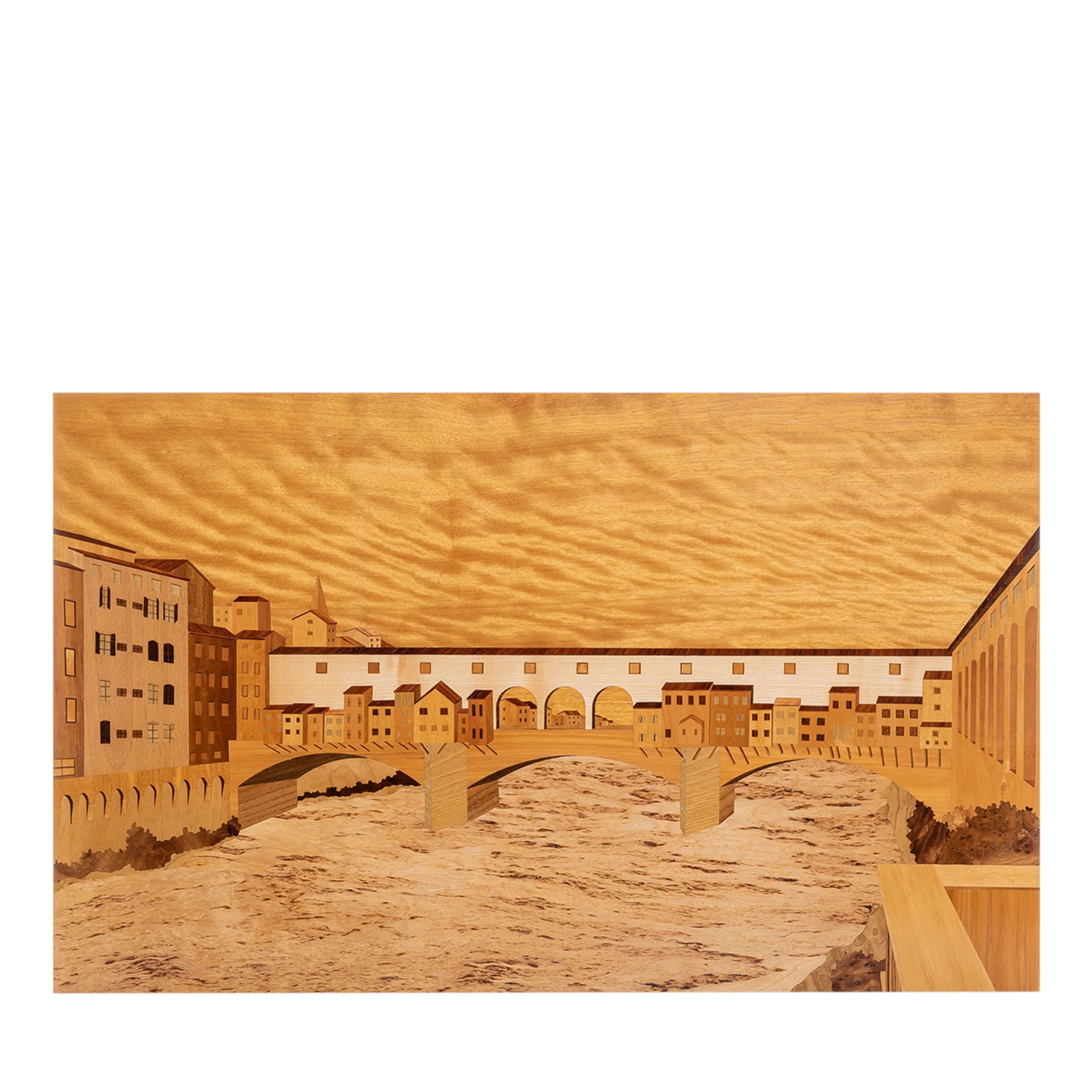 Ponte Vecchio Firenze Intarsienplatte - Hauptansicht