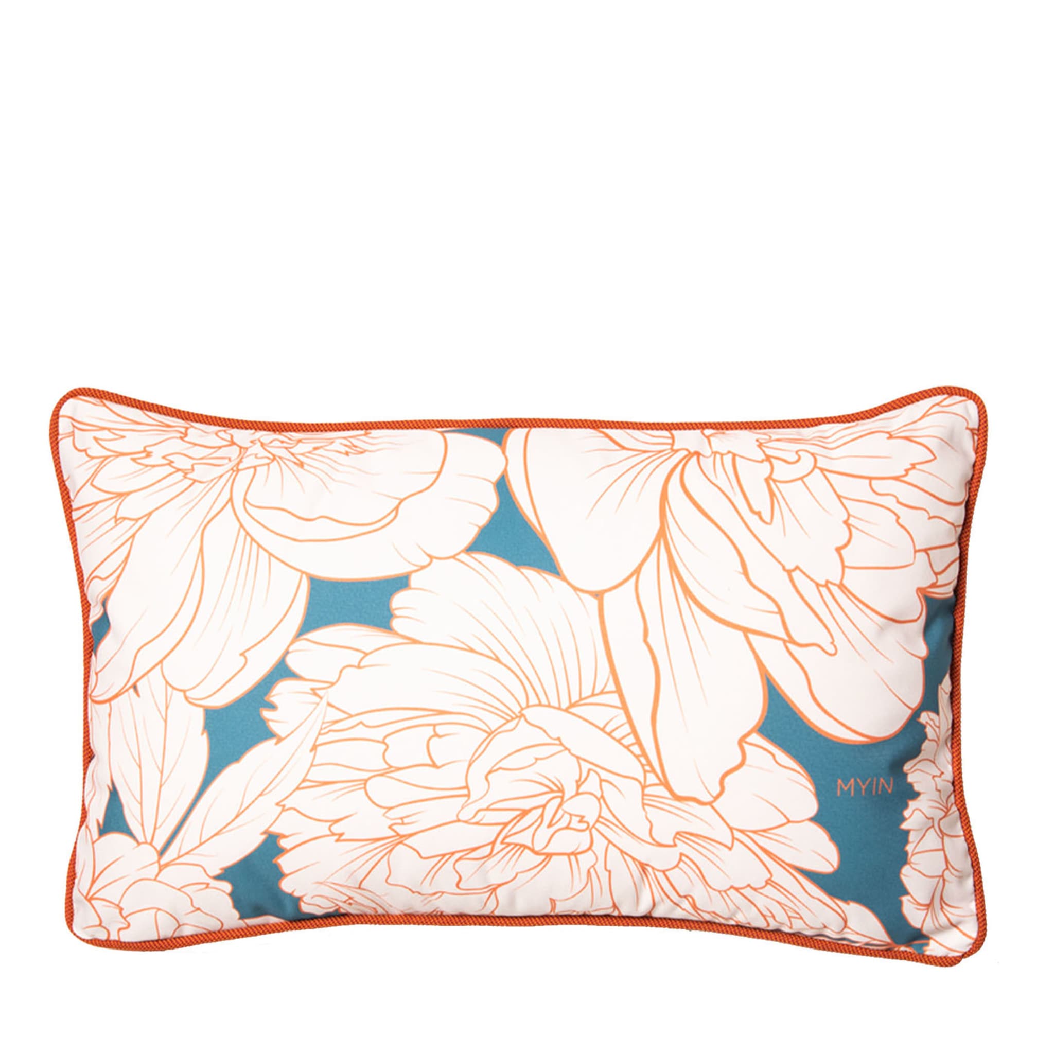 Mia Flora Waterproof Small Cushion by Luciana Gomez - Main view