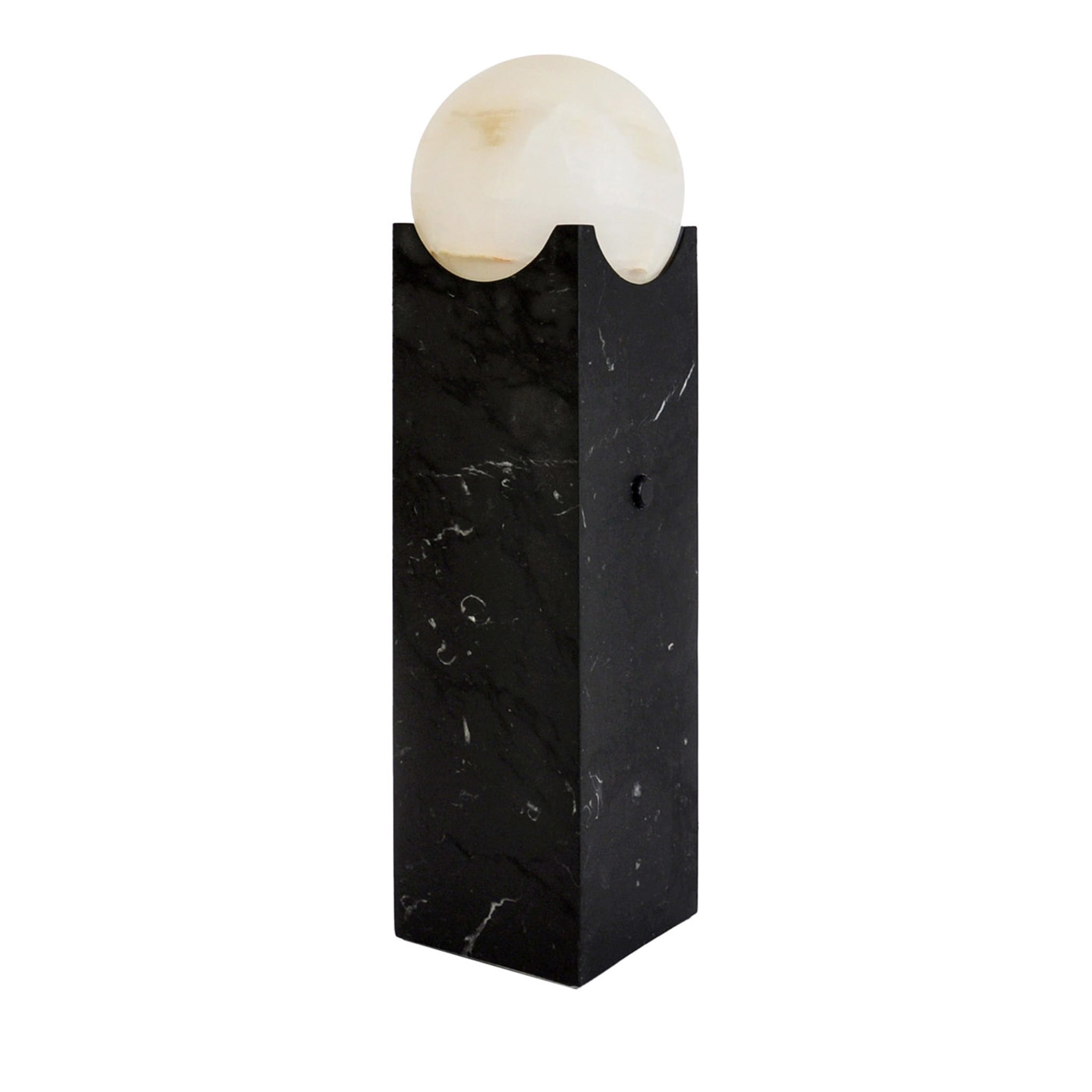 Big Black Marquina Marble Eclipse Lamp - Main view