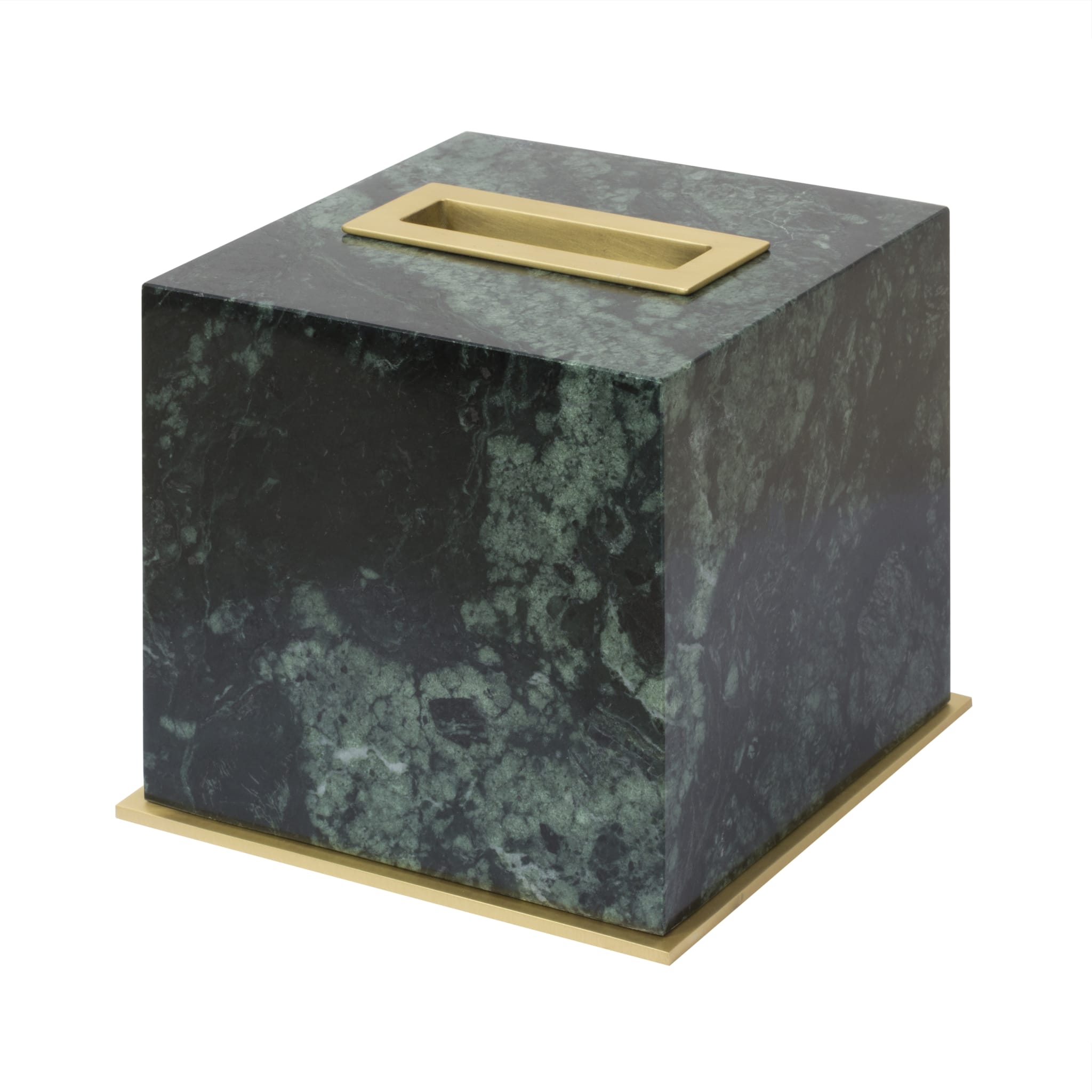 Positano green guatemala marble tissue holder - Main view