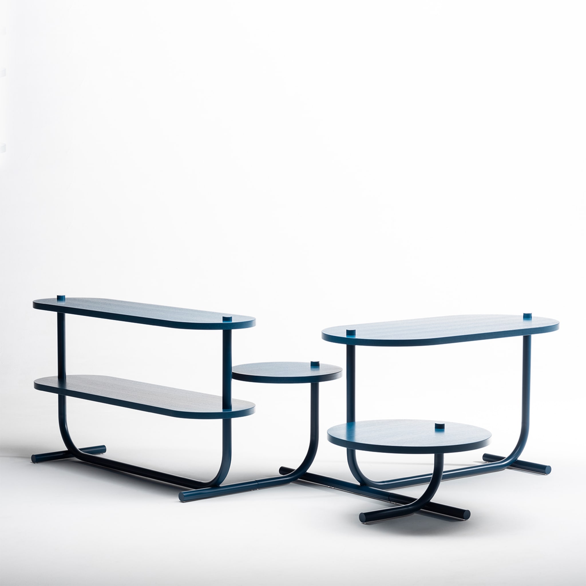 Bubalus T-SM Blue Side Table by Sovrappensiero Design Studio #1 - Alternative view 3