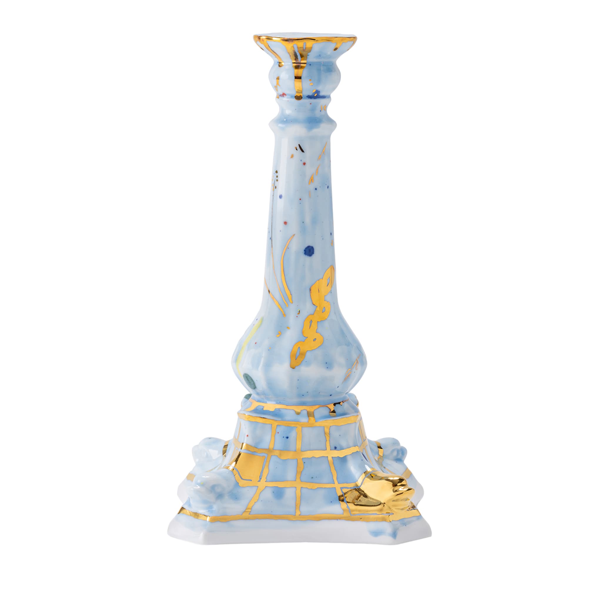 Candleholder Blue Porcelain - Main view