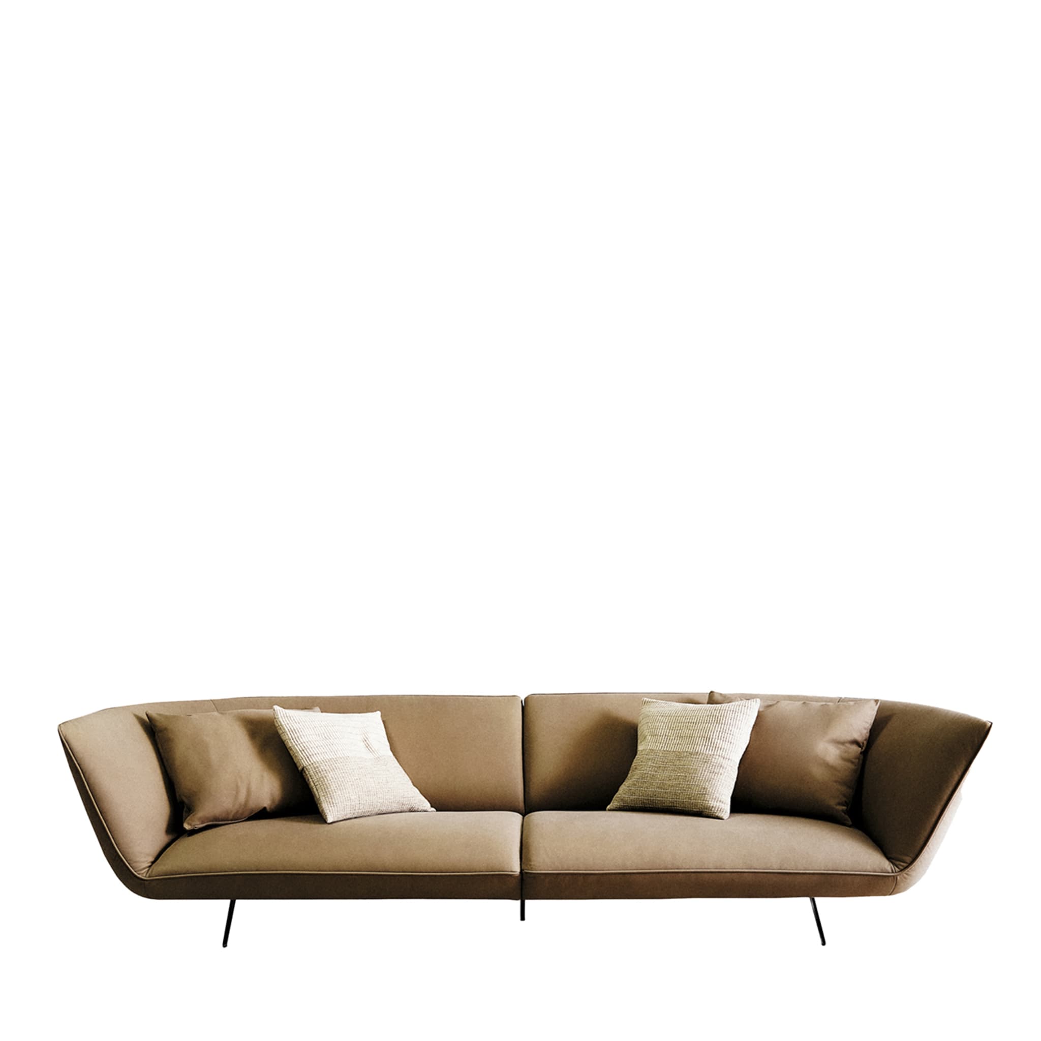 Athene 3-Seater Leather Sofa by Ludovica + Roberto Palomba - Main view