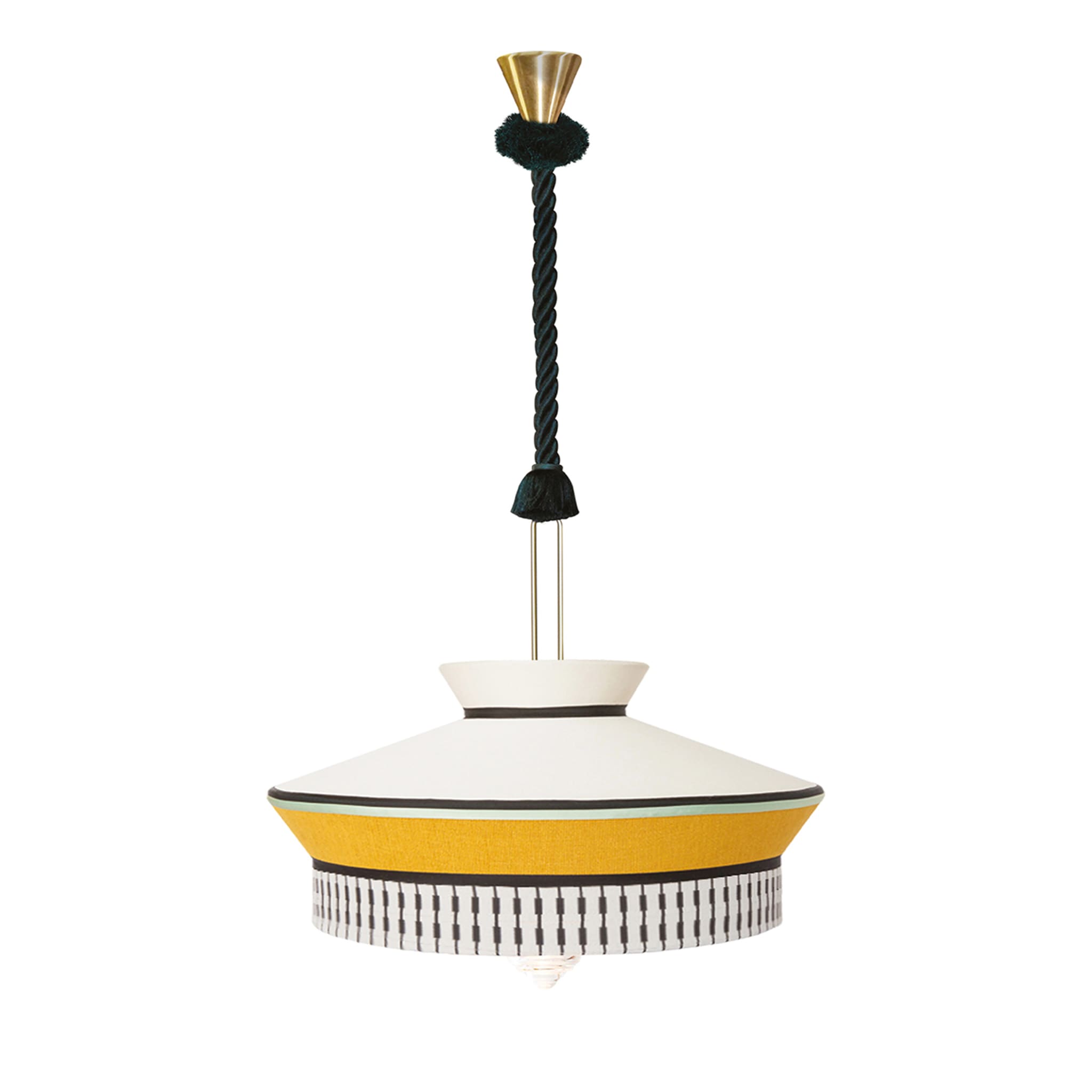 Calypso Martinique Xl Yellow Indoor Pendant Lamp By Servomuto - Main view