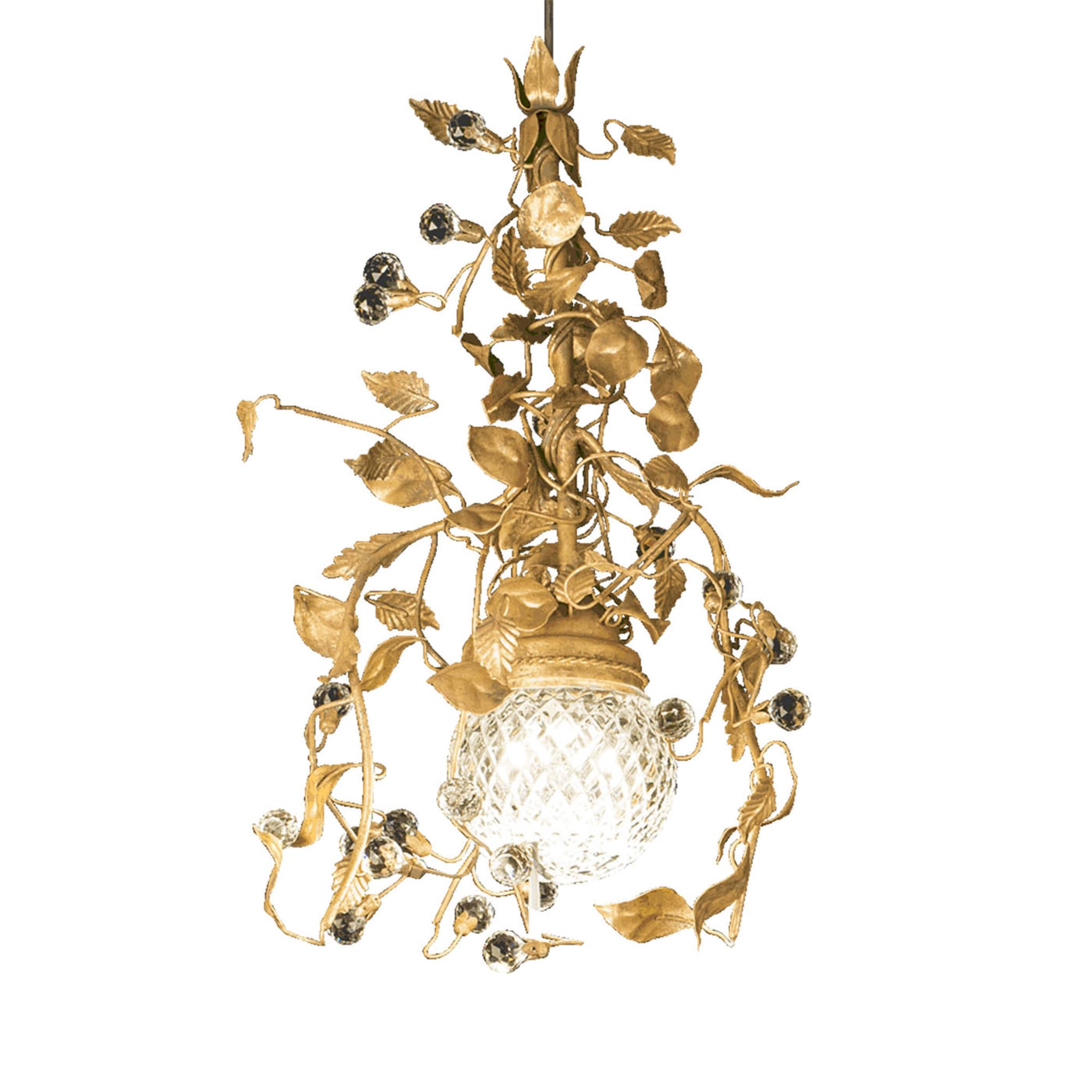 Contemporary 319 Phytomorphic Golden Pendant Lamp - Main view
