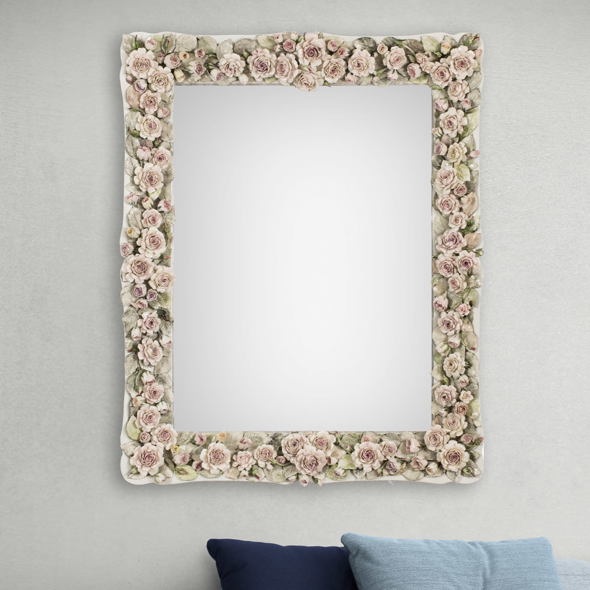 Rose Fiorite Rectangular Mirror - Alternative view 1