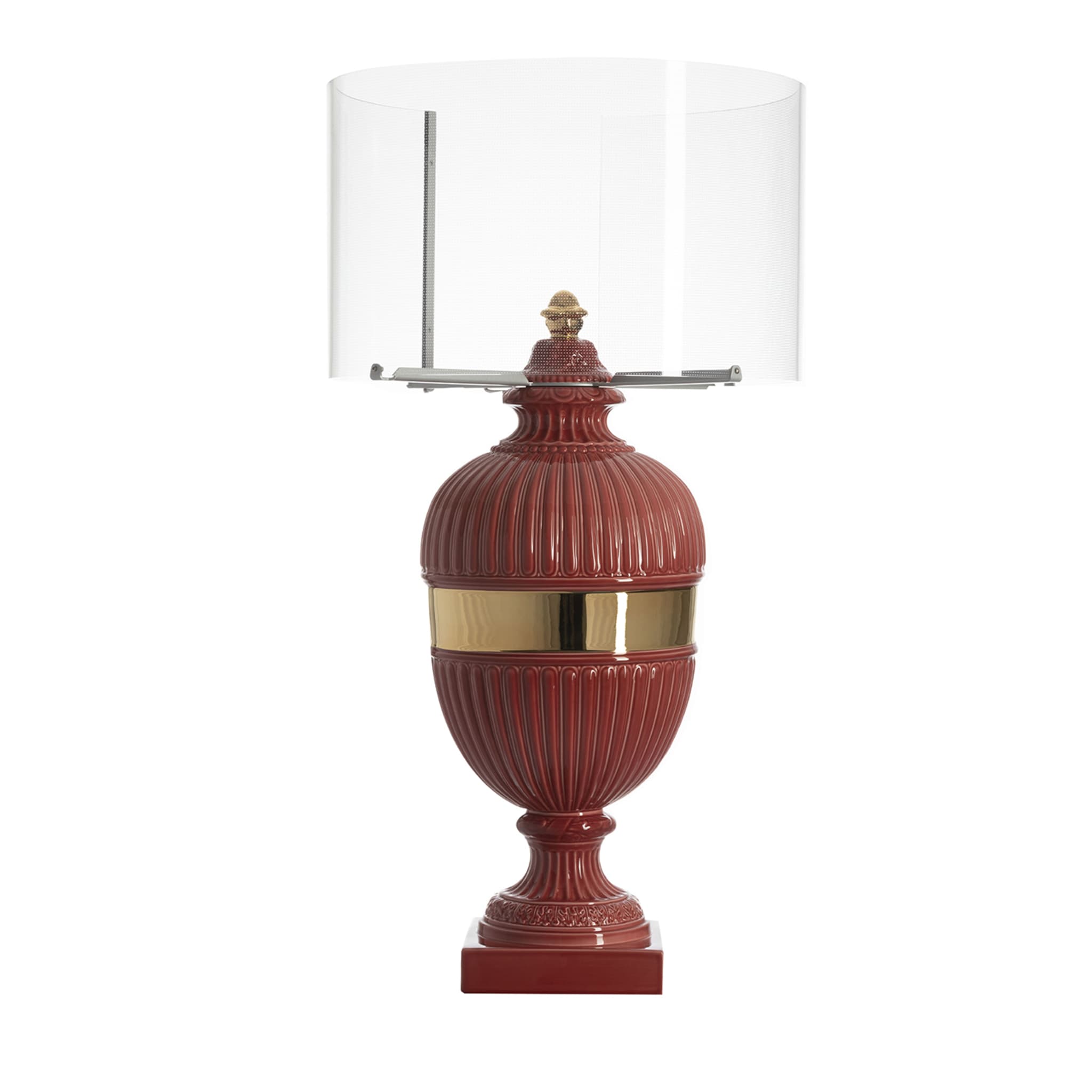 Psyche Red and Gold Table Lamp - Main view