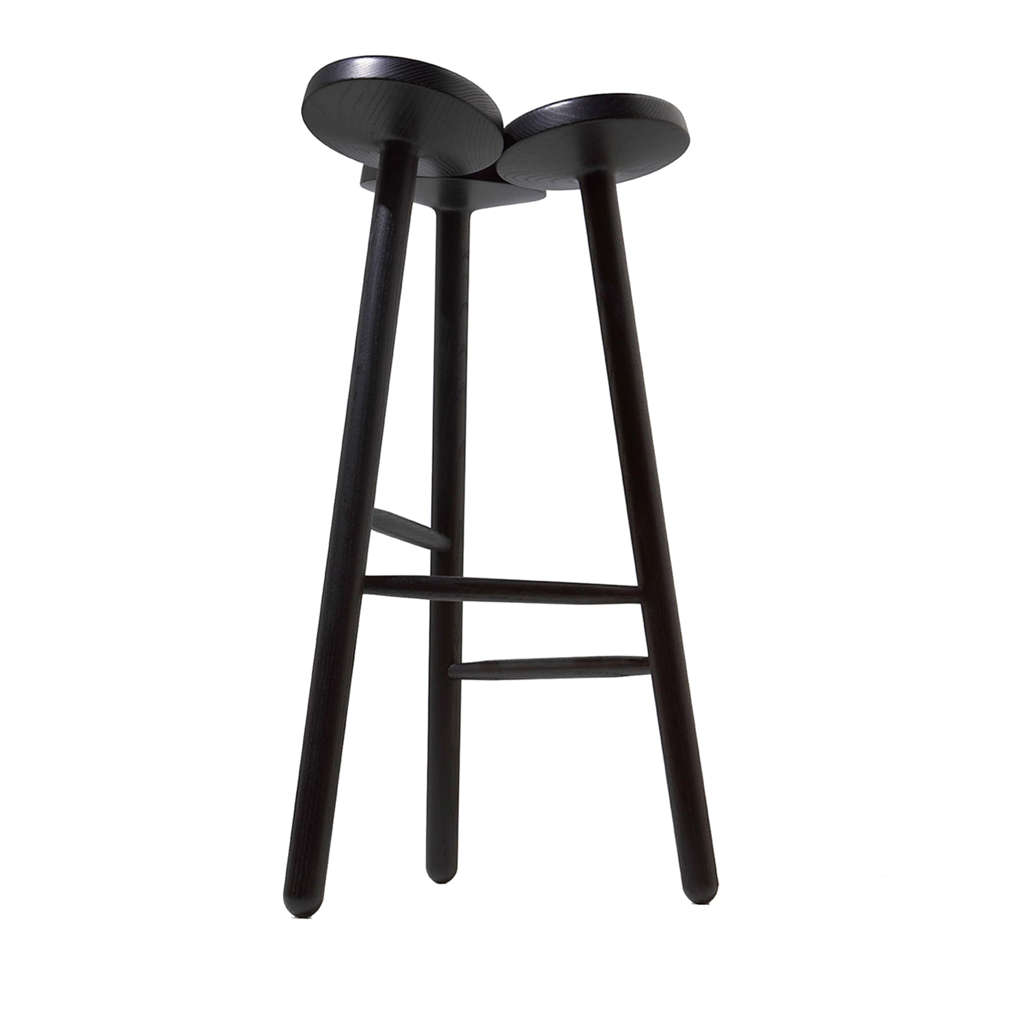 Temù Black Bar Stool by Giulio Iacchetti - Main view