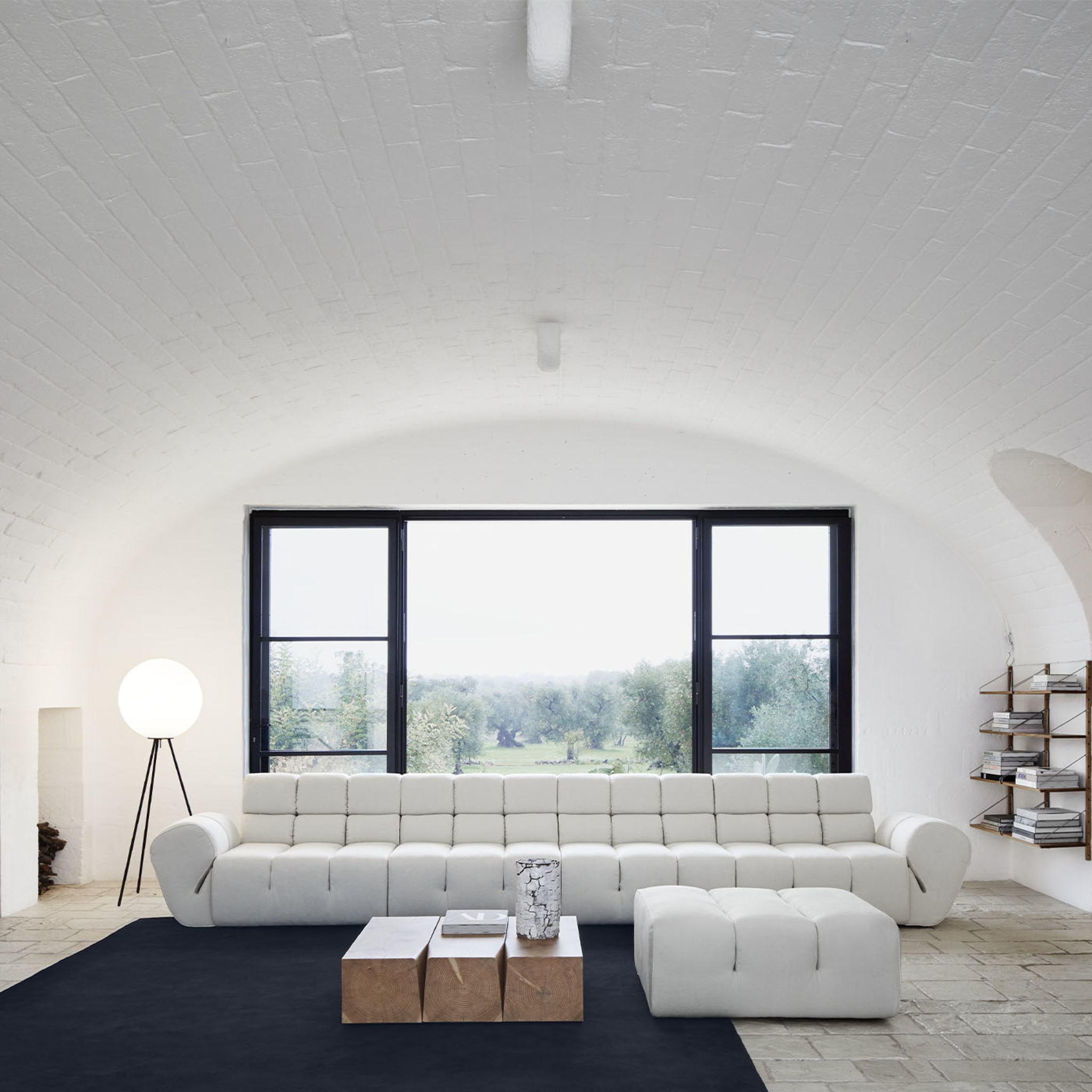 Palmo Modular White Sofa by Emanuel Gargano - Alternative view 5