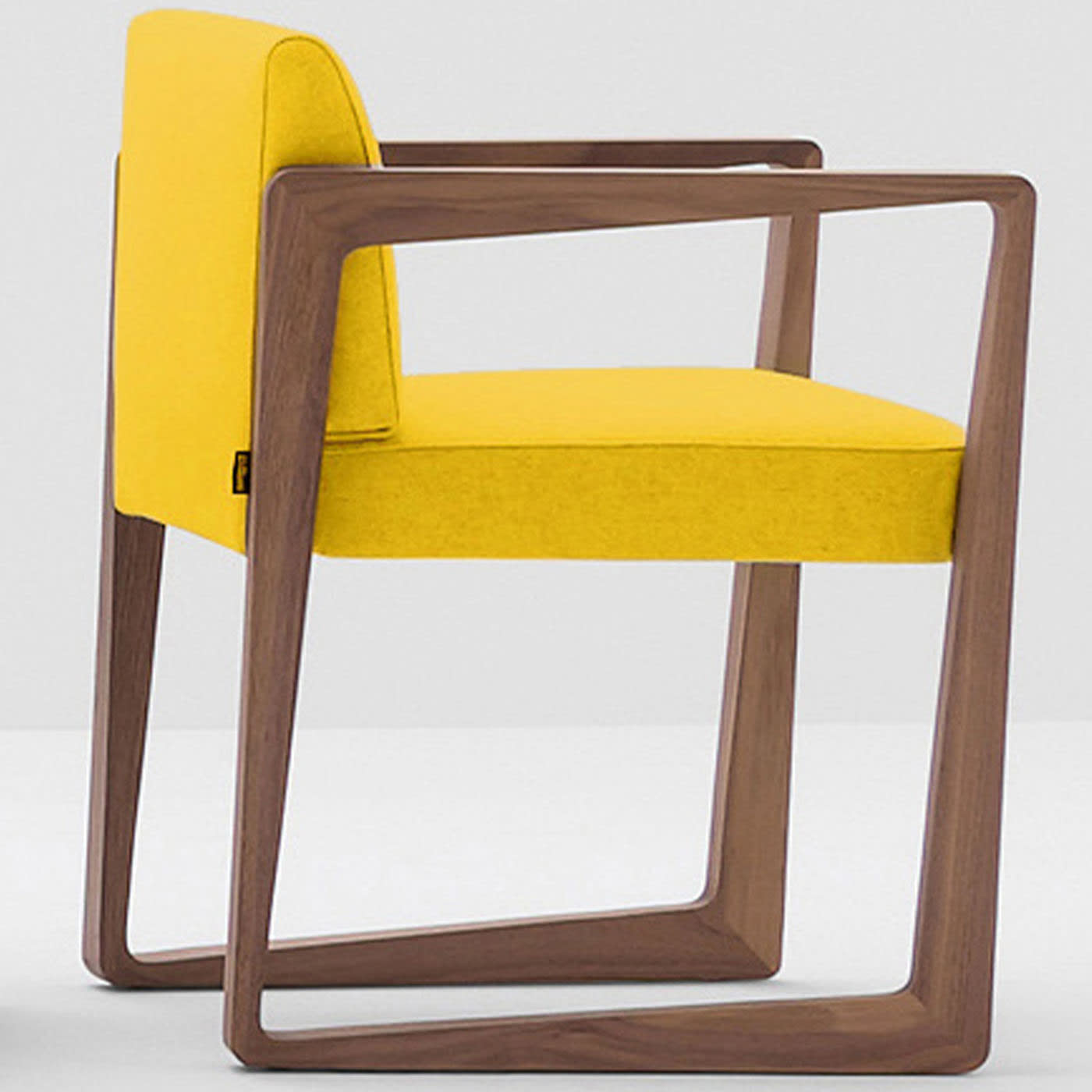 Small yellow shop armchair