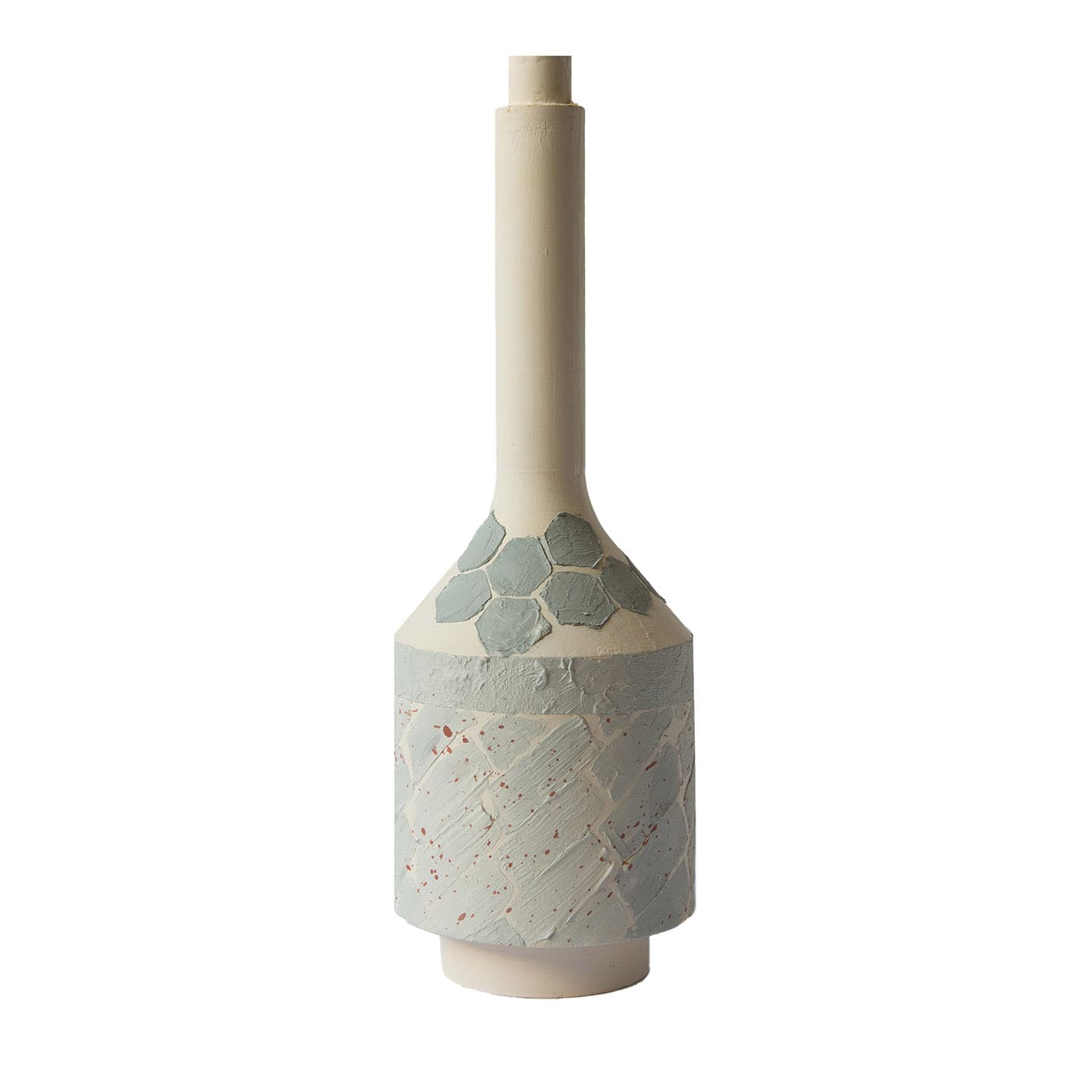 Asfalto Gray & Beige Single-Stem Vase - Bota Fogo