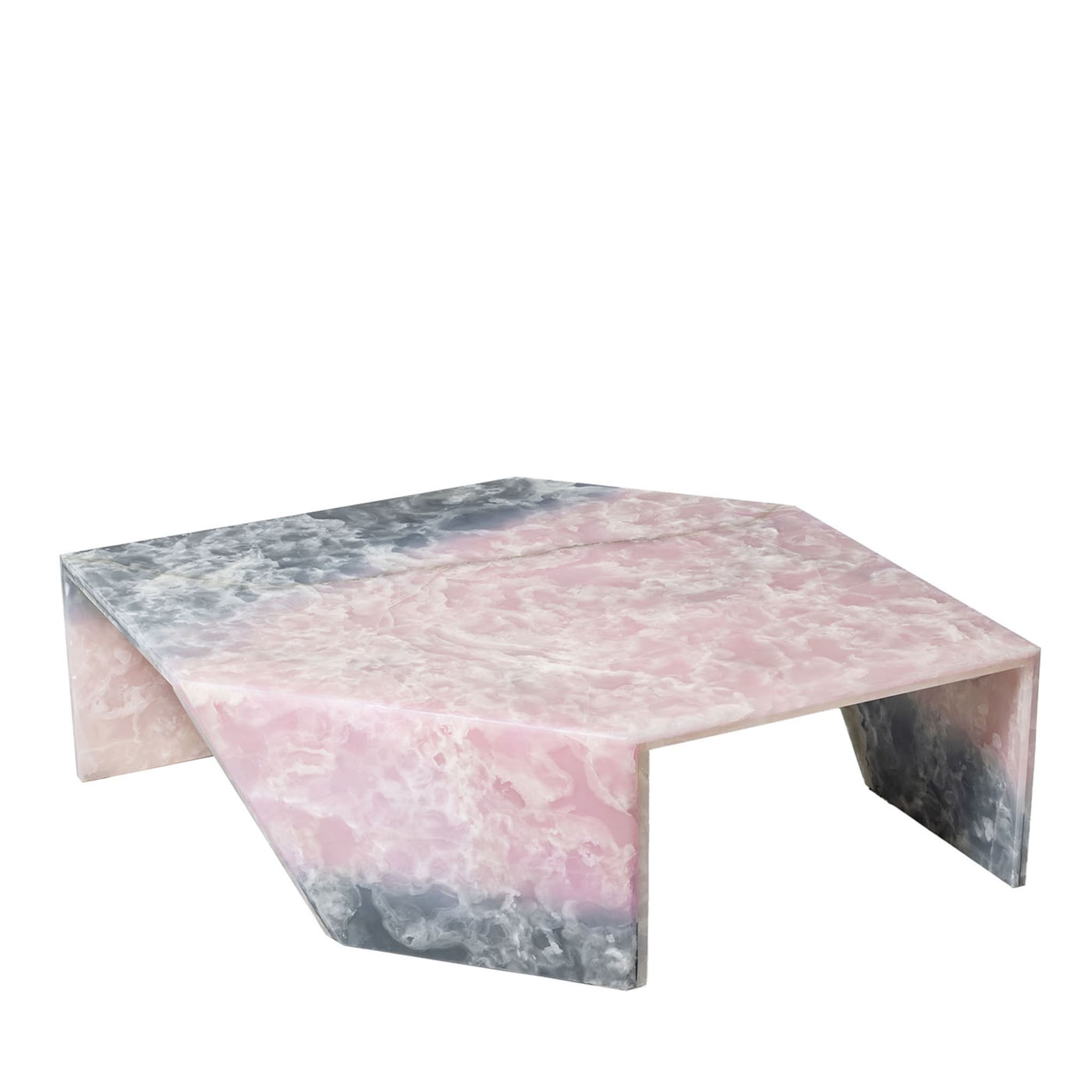 Origami Inciso Pink Coffee Table by Patricia Urquiola - Vue principale