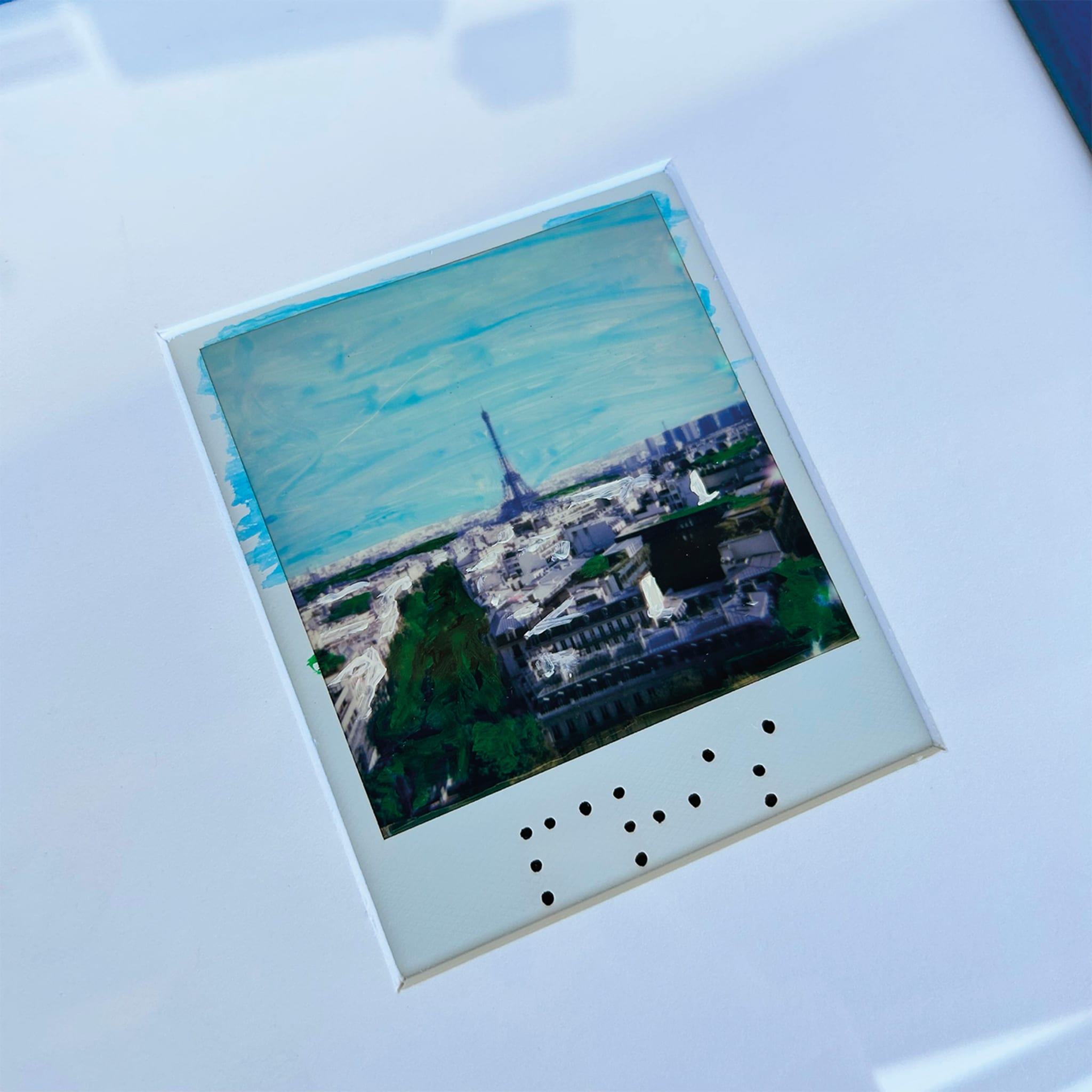 Paris Acryl auf Polaroid - Alternative Ansicht 1